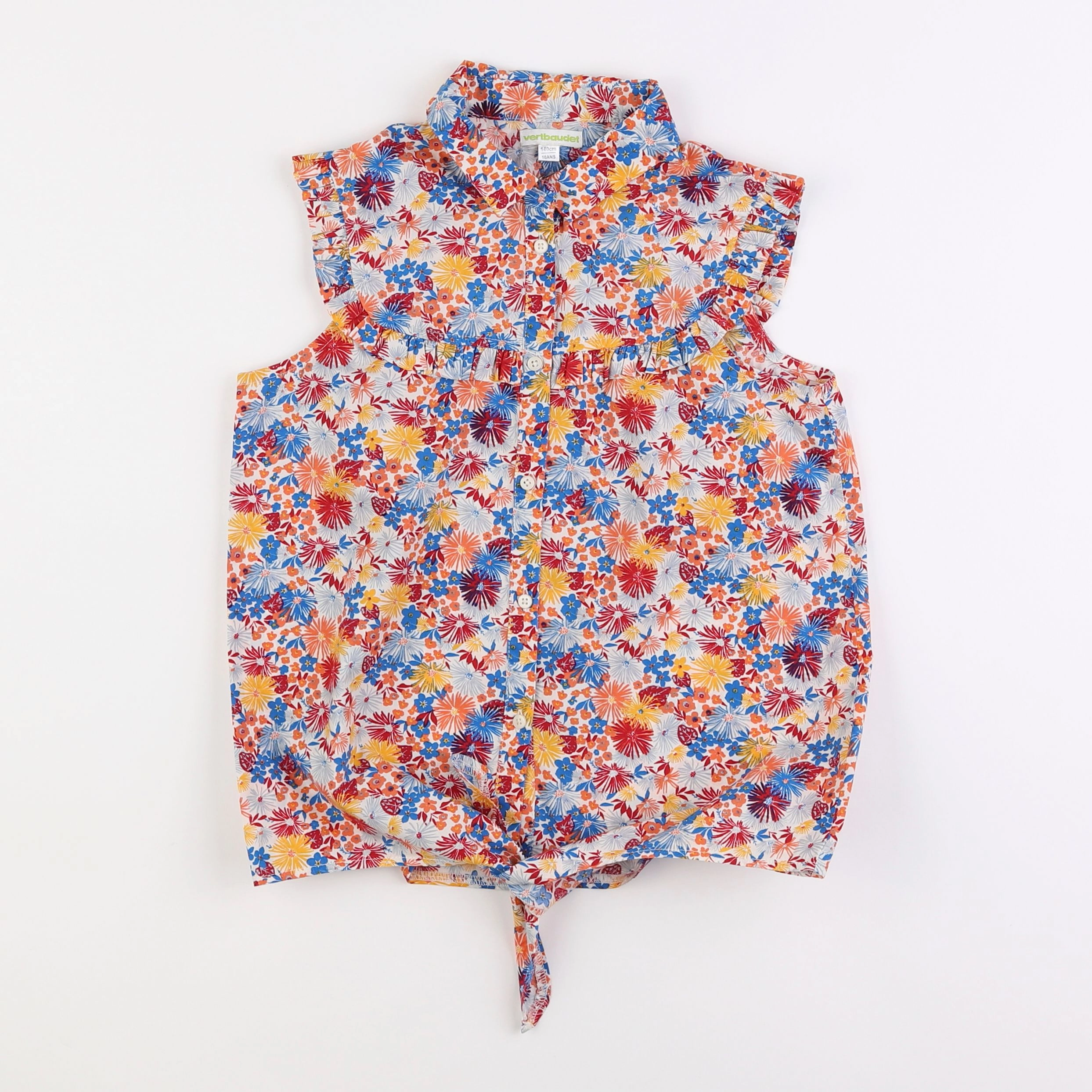 Vertbaudet - chemise multicolore - 10 ans