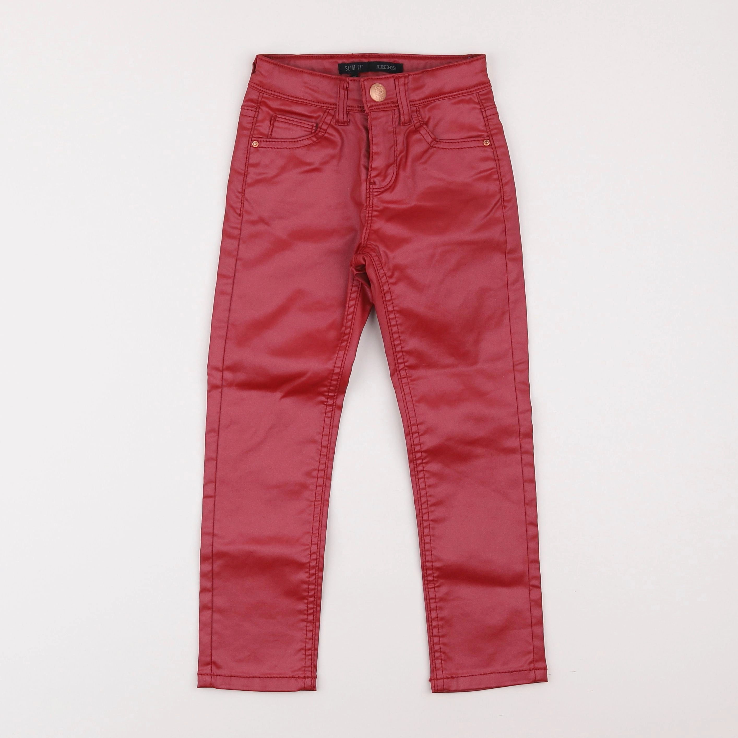 IKKS - jean rouge - 4 ans