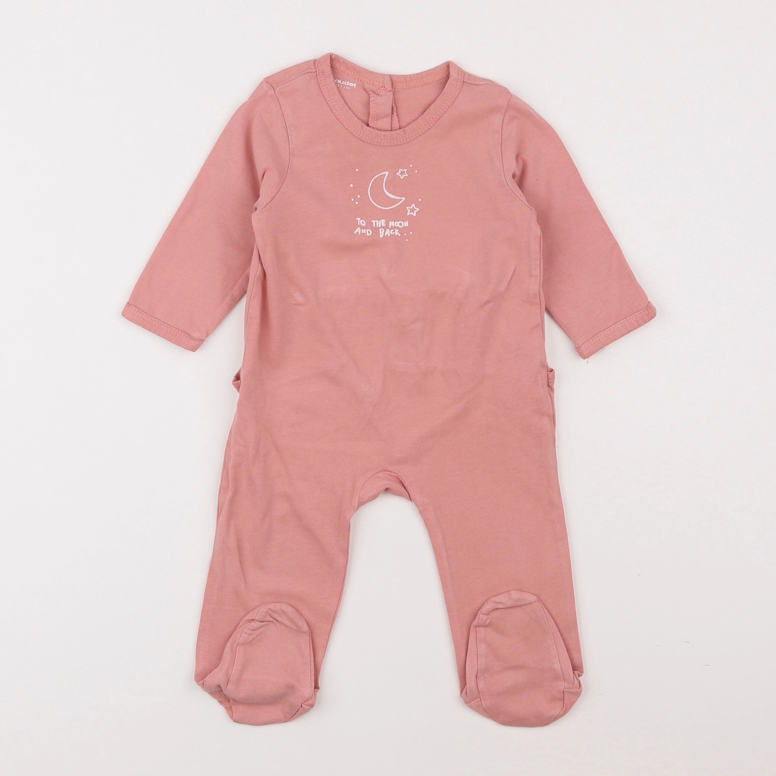 Vertbaudet - pyjama coton rose - 9 mois