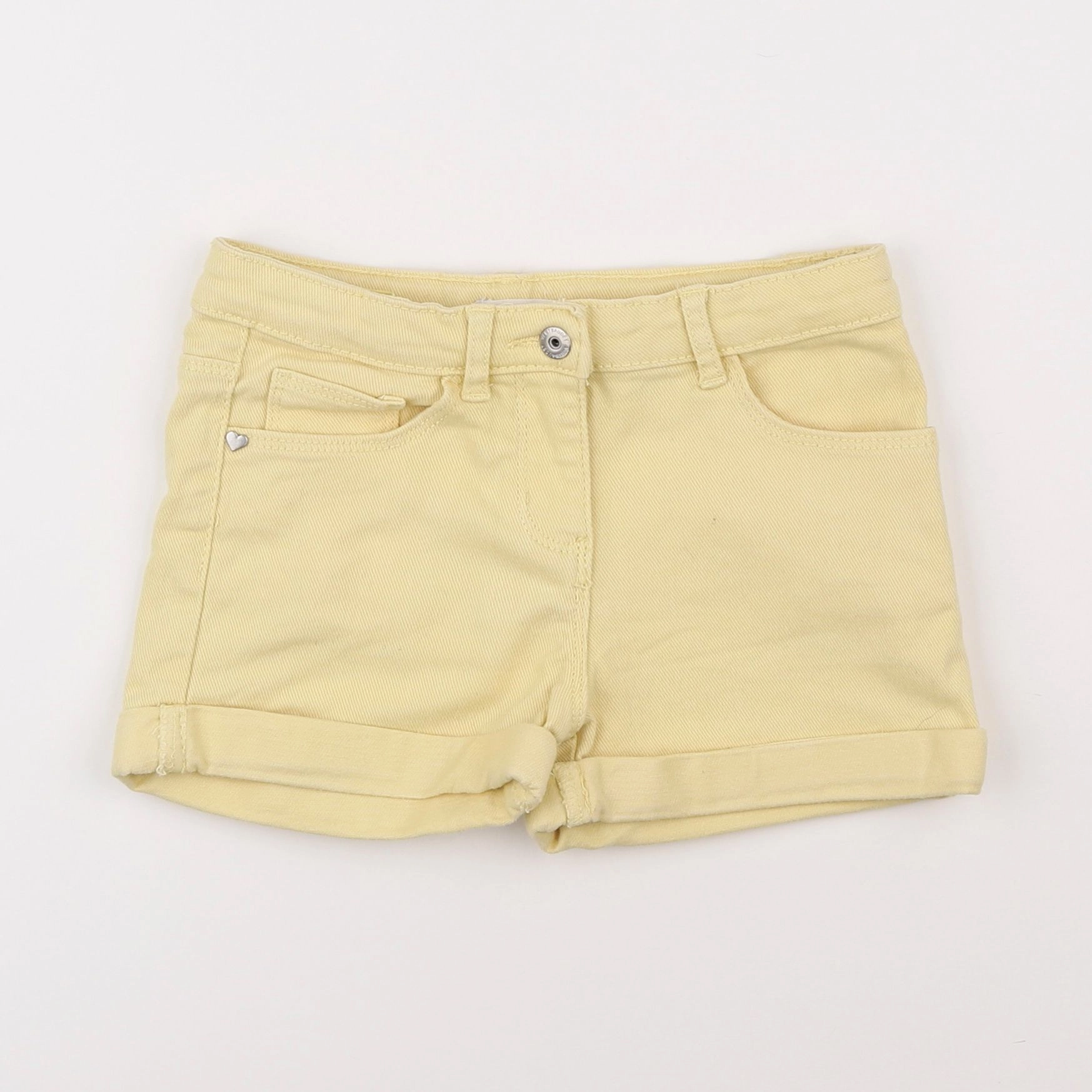 Vertbaudet - short jaune - 7 ans