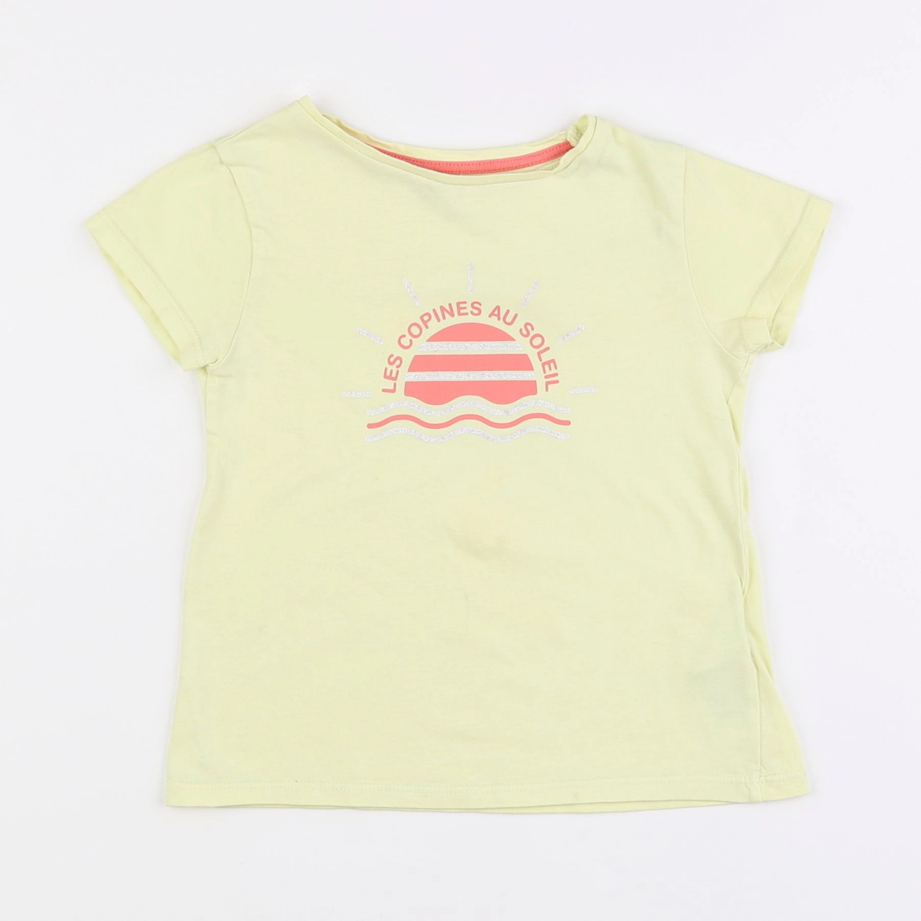 Vertbaudet - tee-shirt jaune - 5 ans