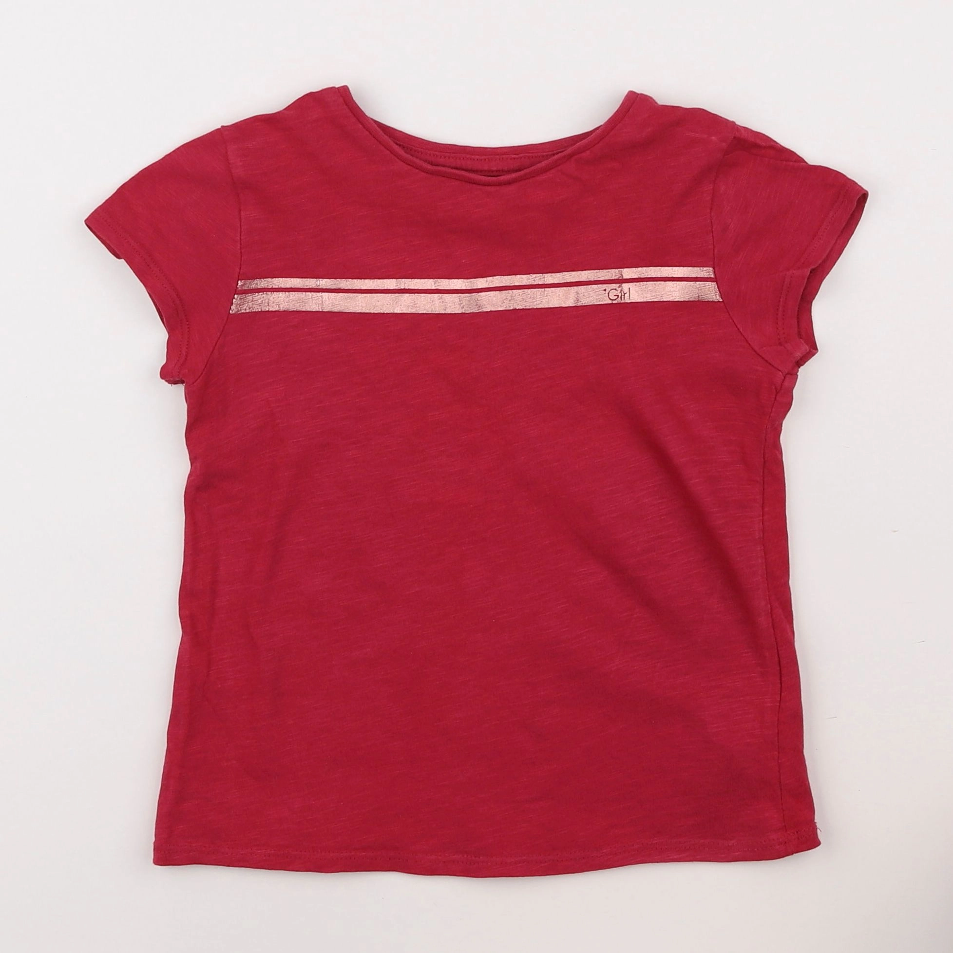 Vertbaudet - tee-shirt rose - 6 ans