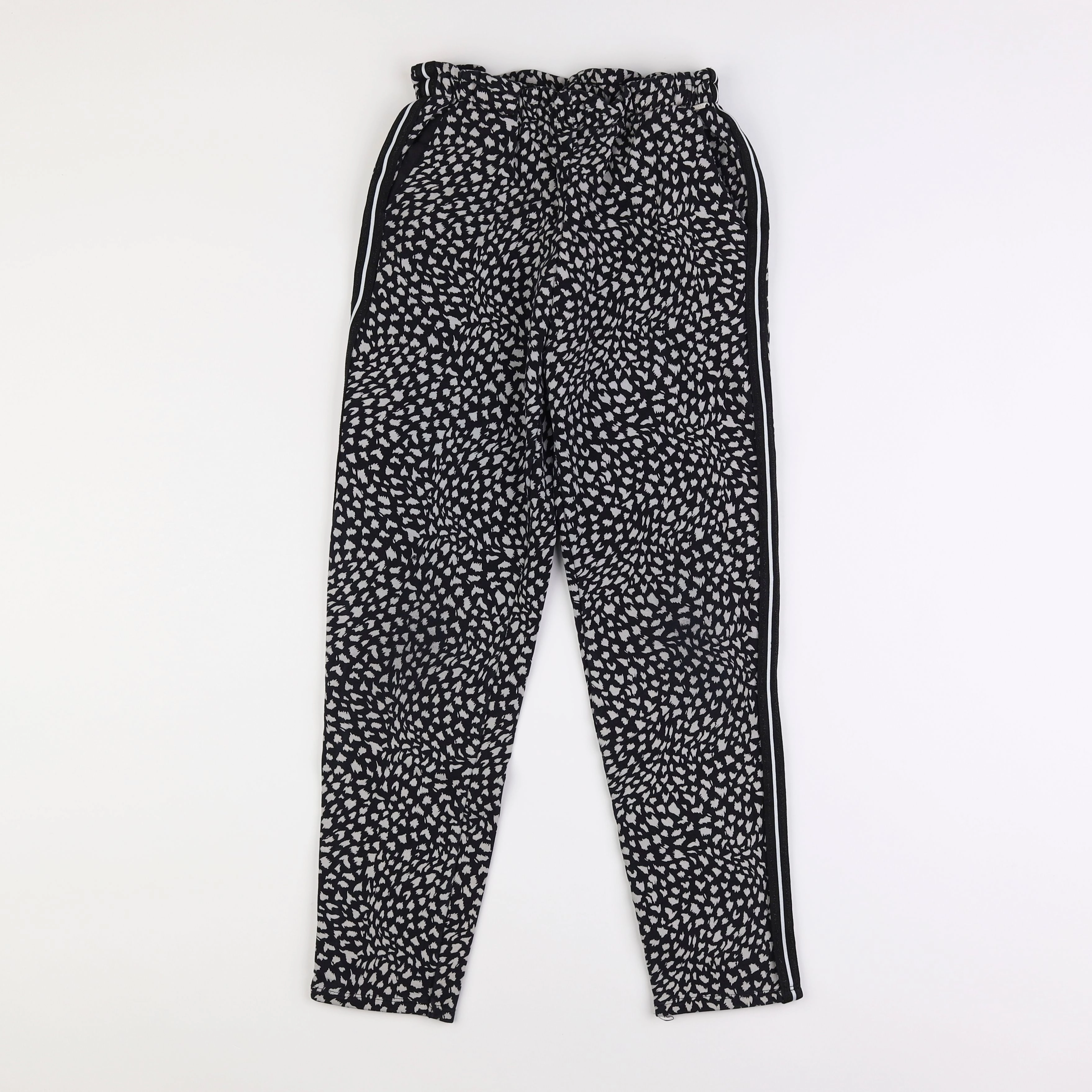 IKKS - pantalon blanc, noir - 12 ans