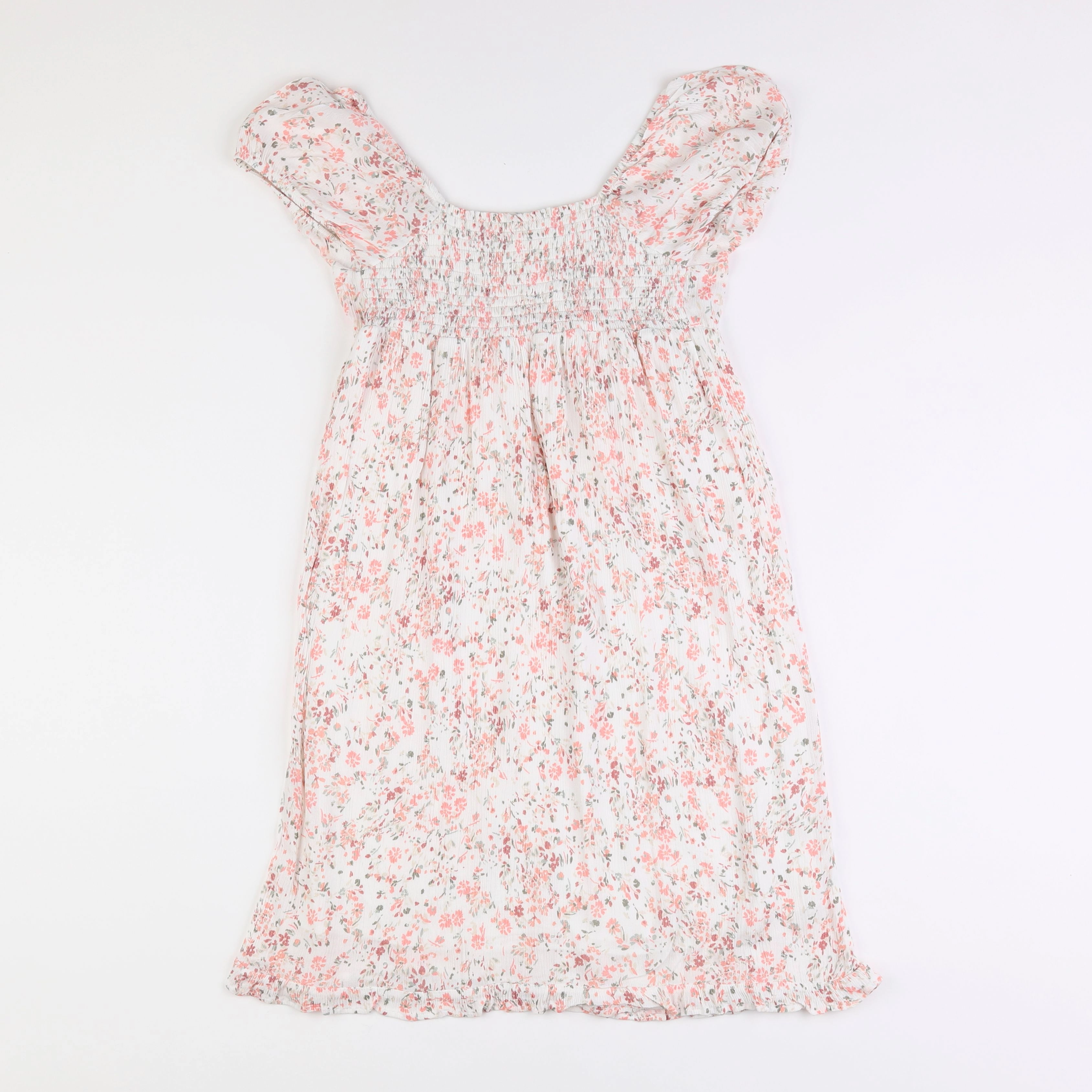 IKKS - robe blanc, rose - 14 ans