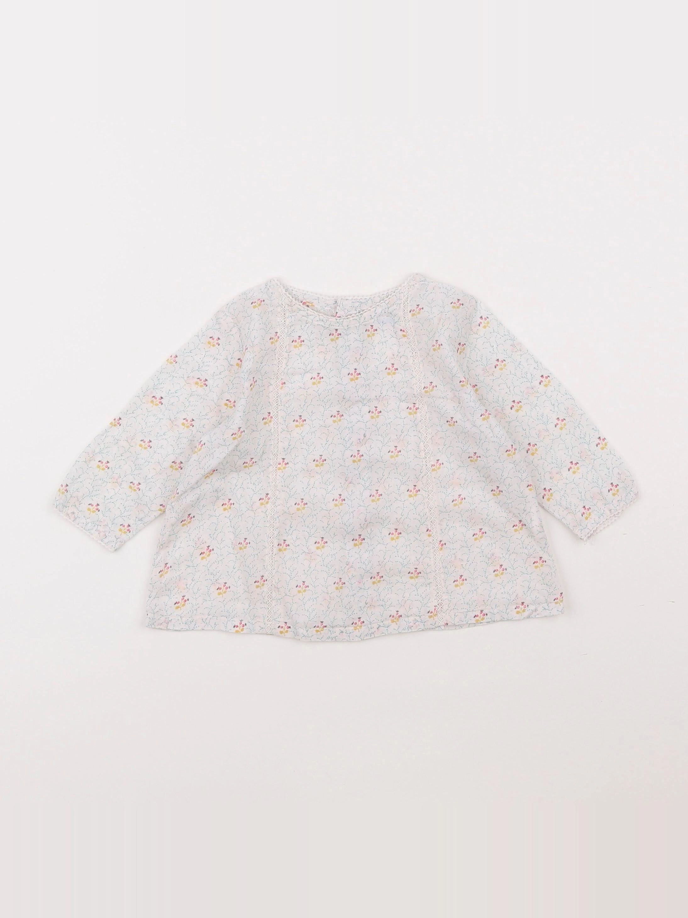 Boutchou - blouse blanc - 6 mois