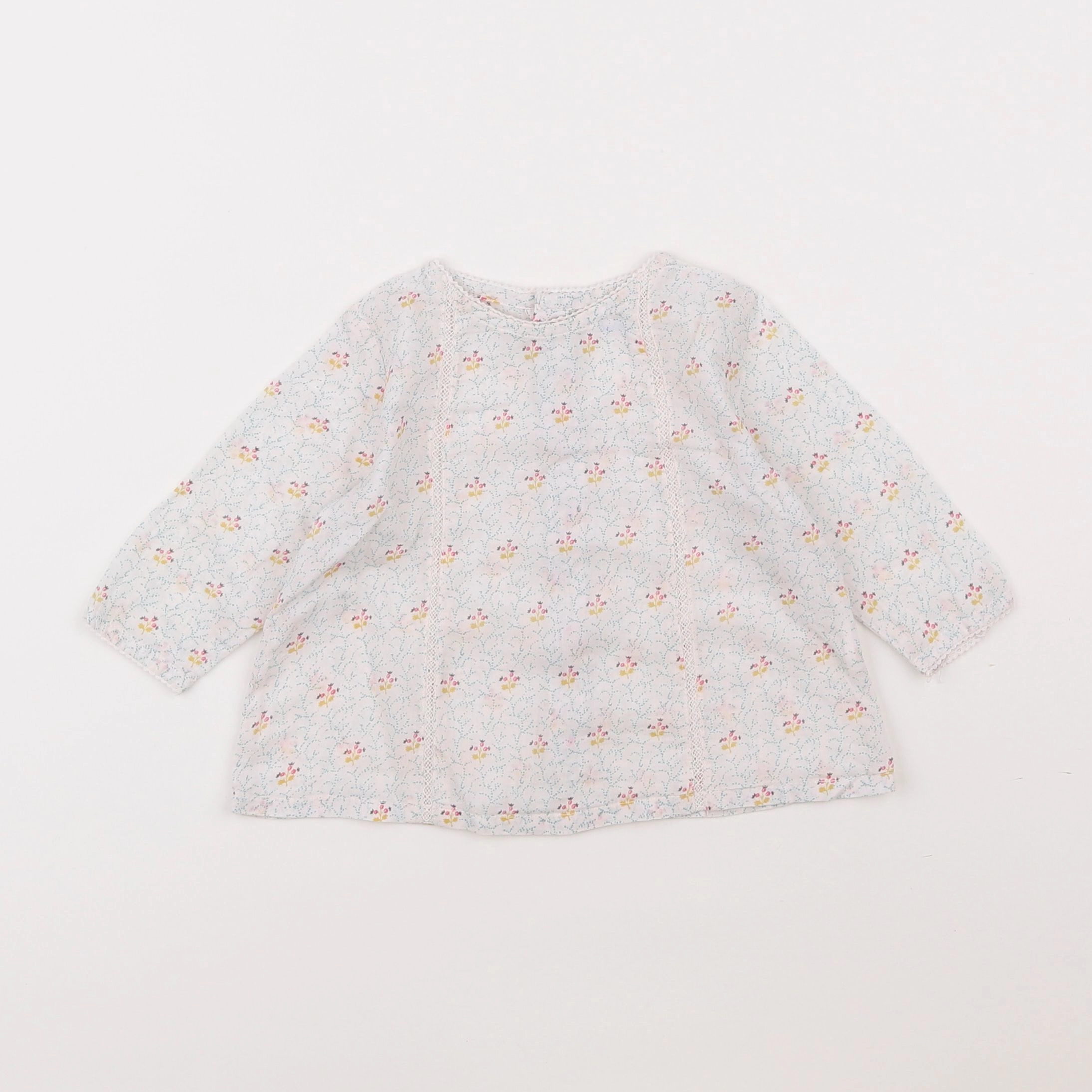 Boutchou - blouse blanc - 6 mois