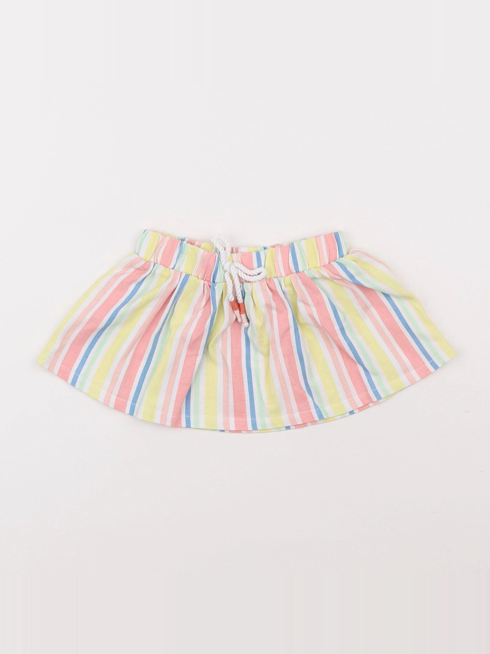 Vertbaudet - jupe multicolore - 6 mois