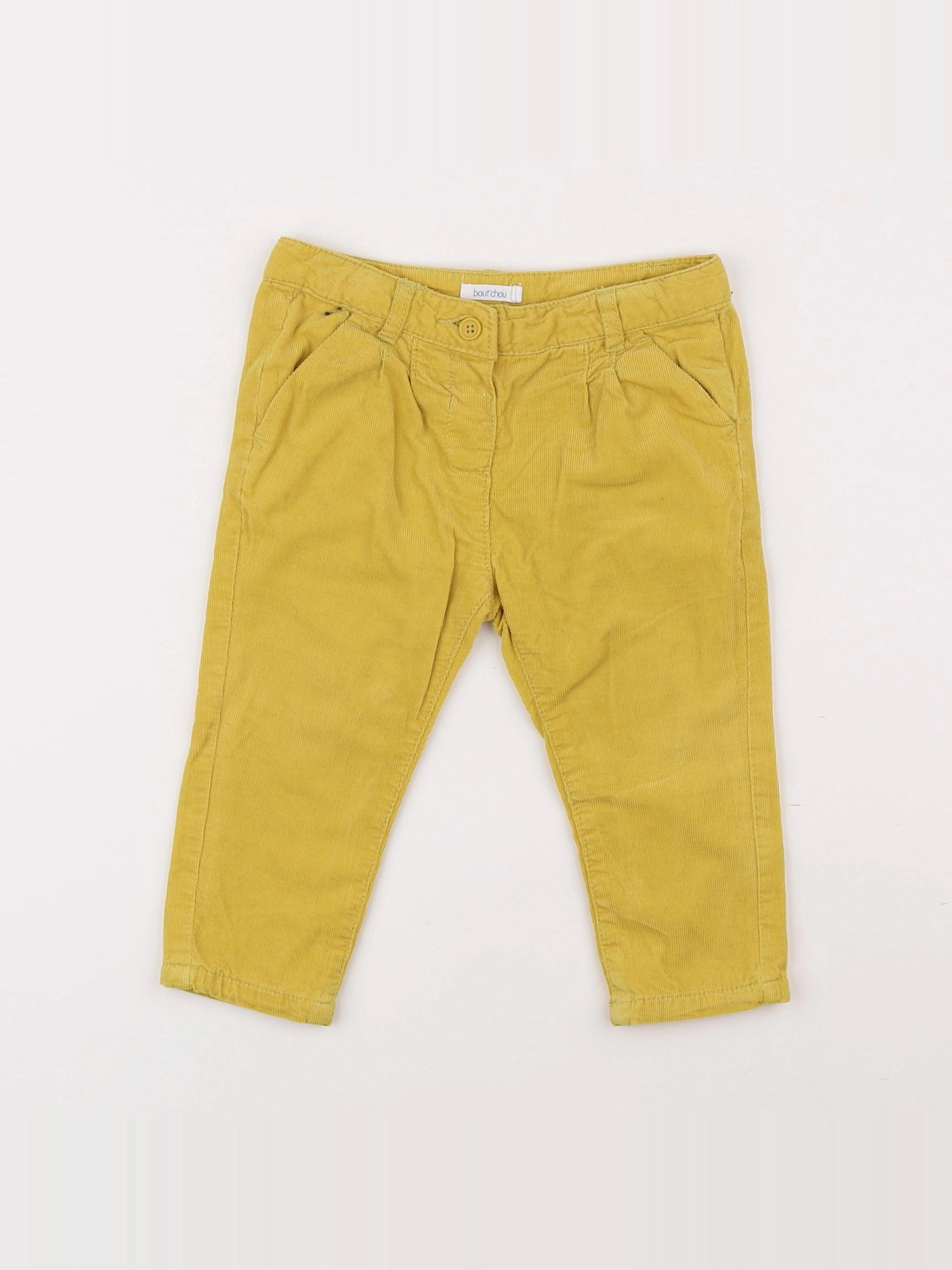 Boutchou - pantalon jaune - 12 mois