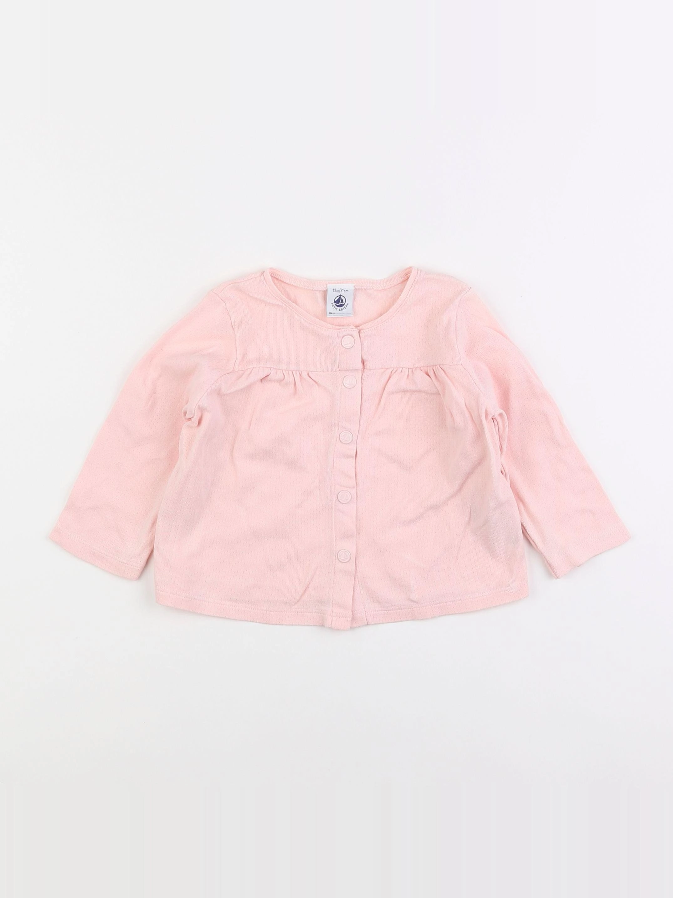 Petit Bateau - tee-shirt rose - 18 mois