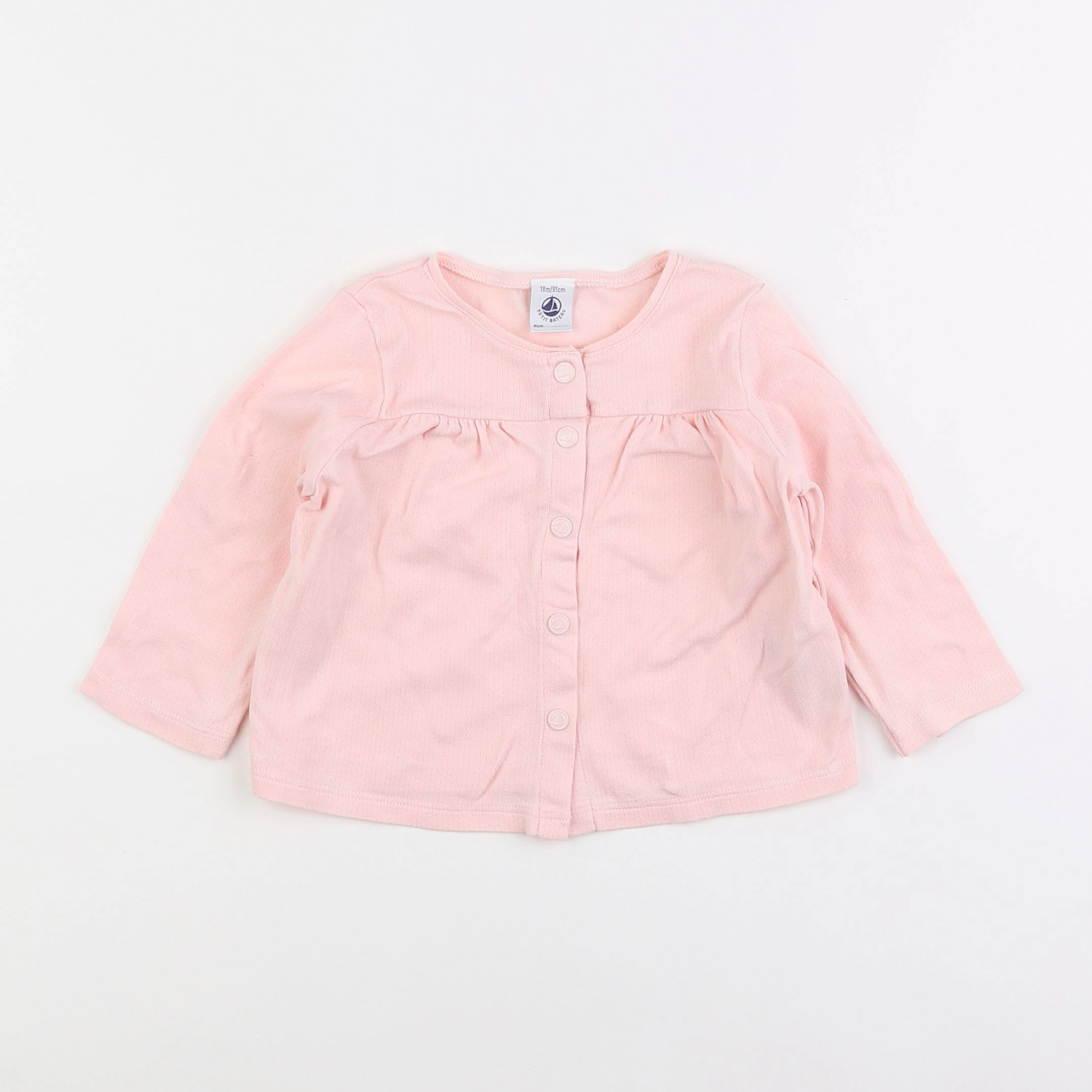 Petit Bateau - tee-shirt rose - 18 mois
