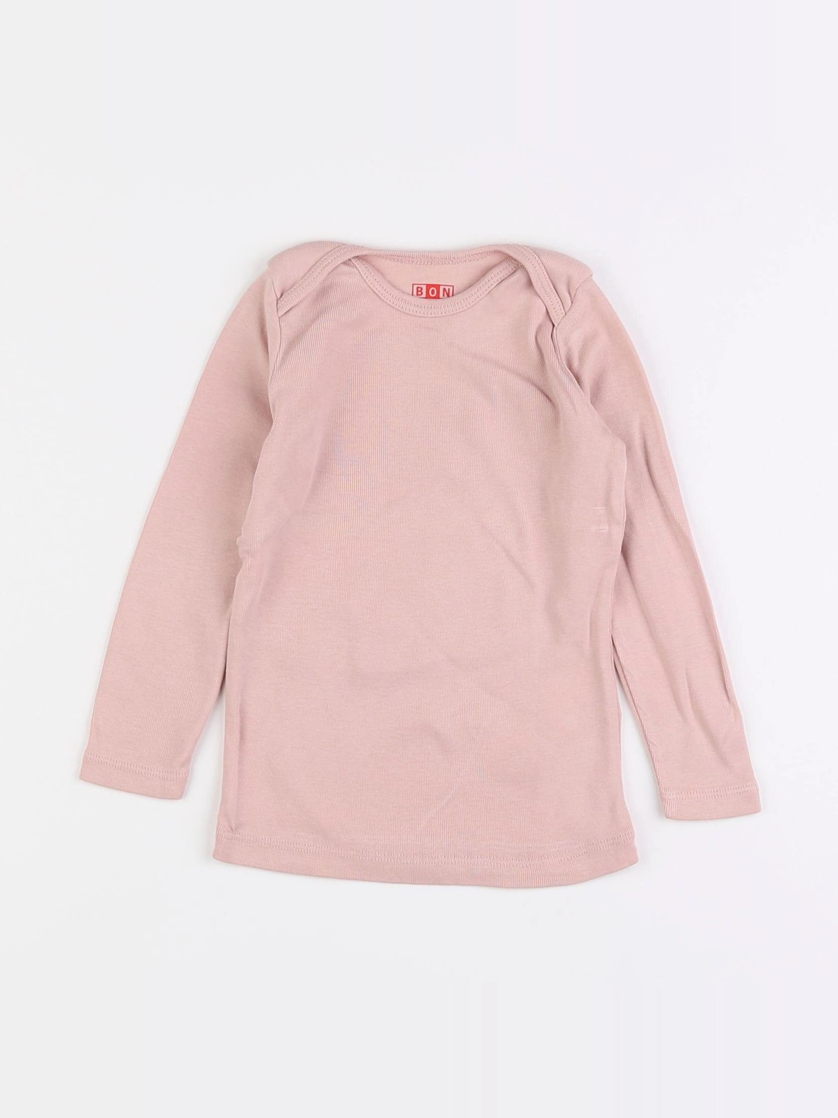 Bonton - tee-shirt rose - 18 mois