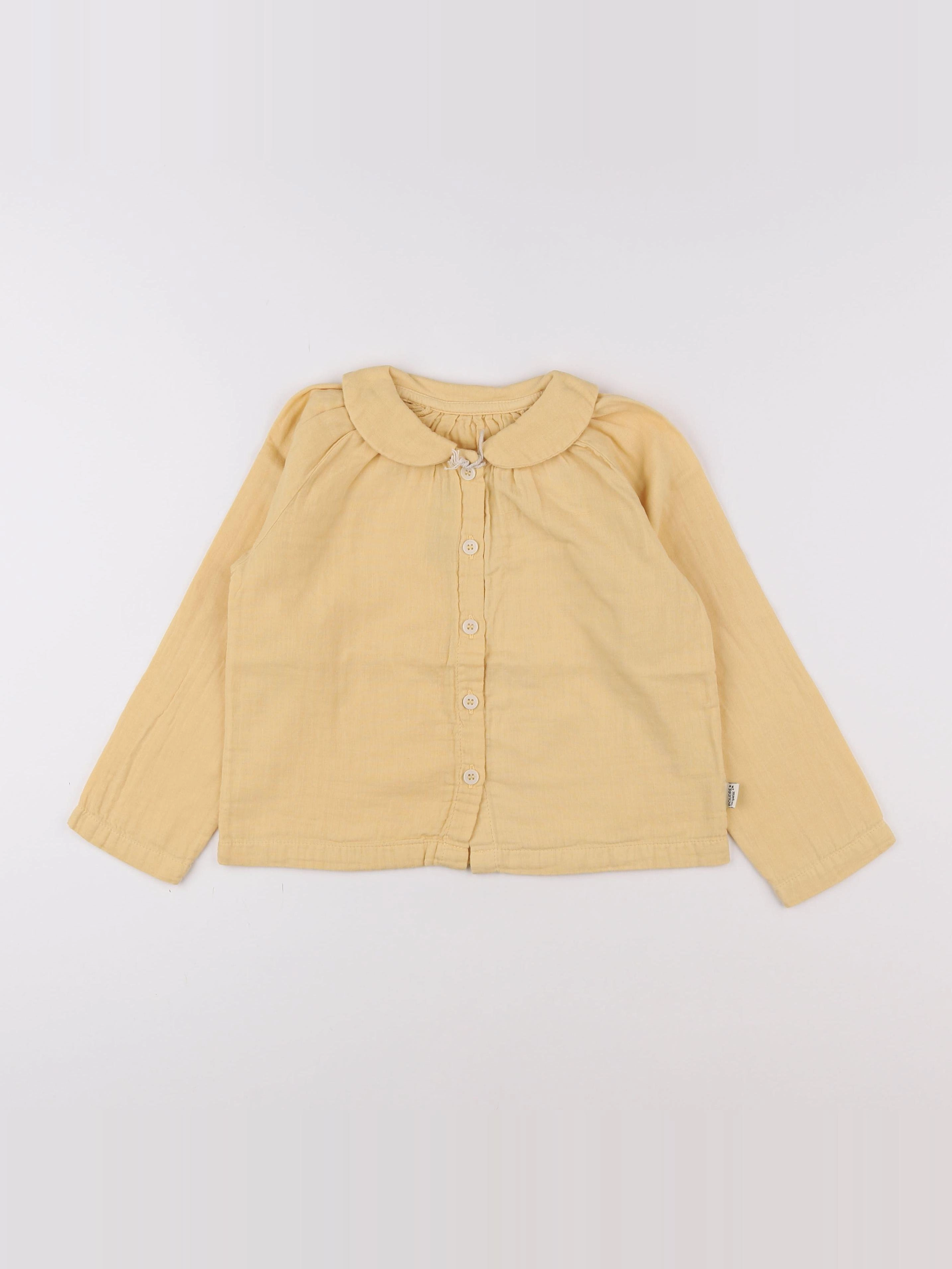 Poudre Organic - Blouse Fleur Sahara Sun  - 12 mois