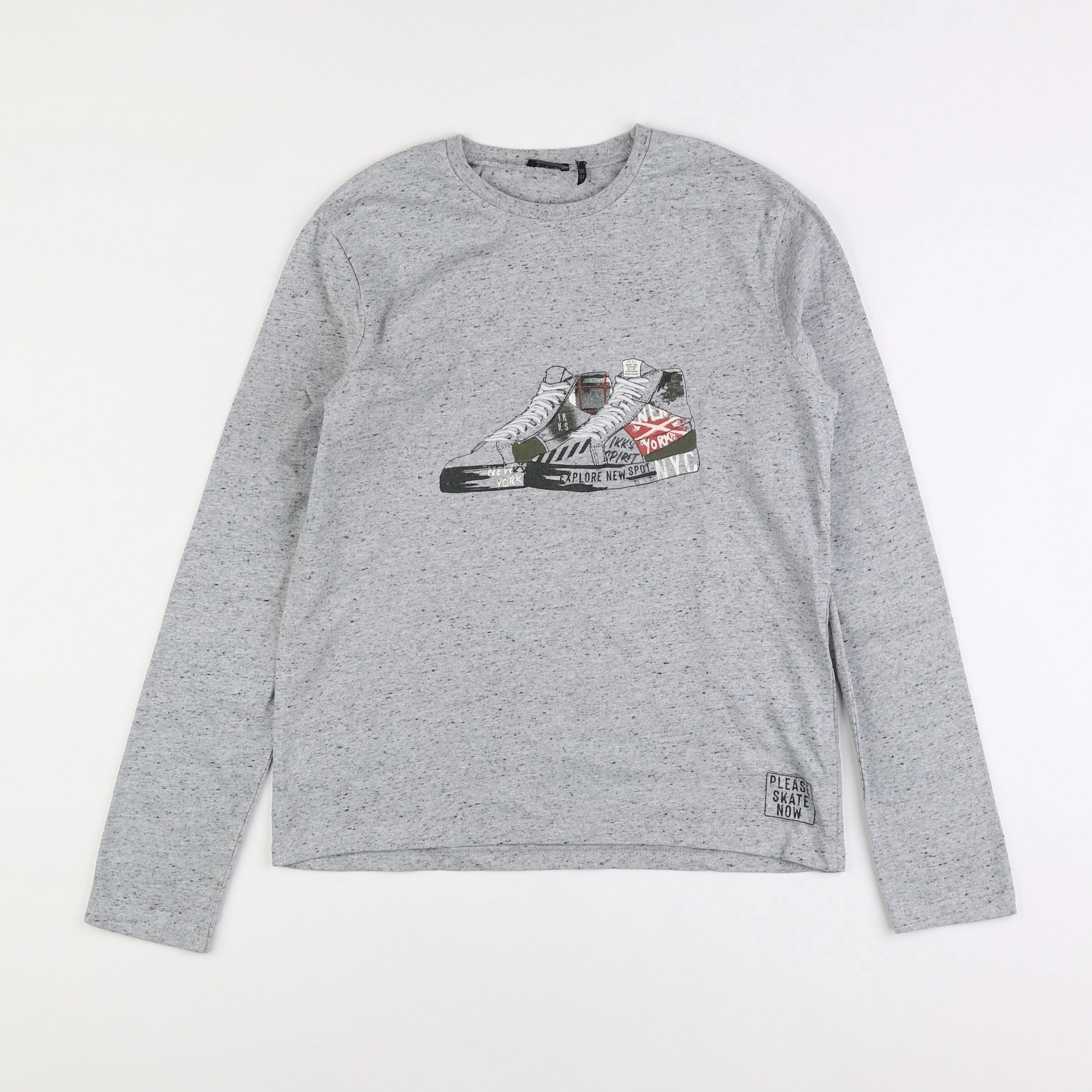IKKS - tee-shirt gris - 14 ans