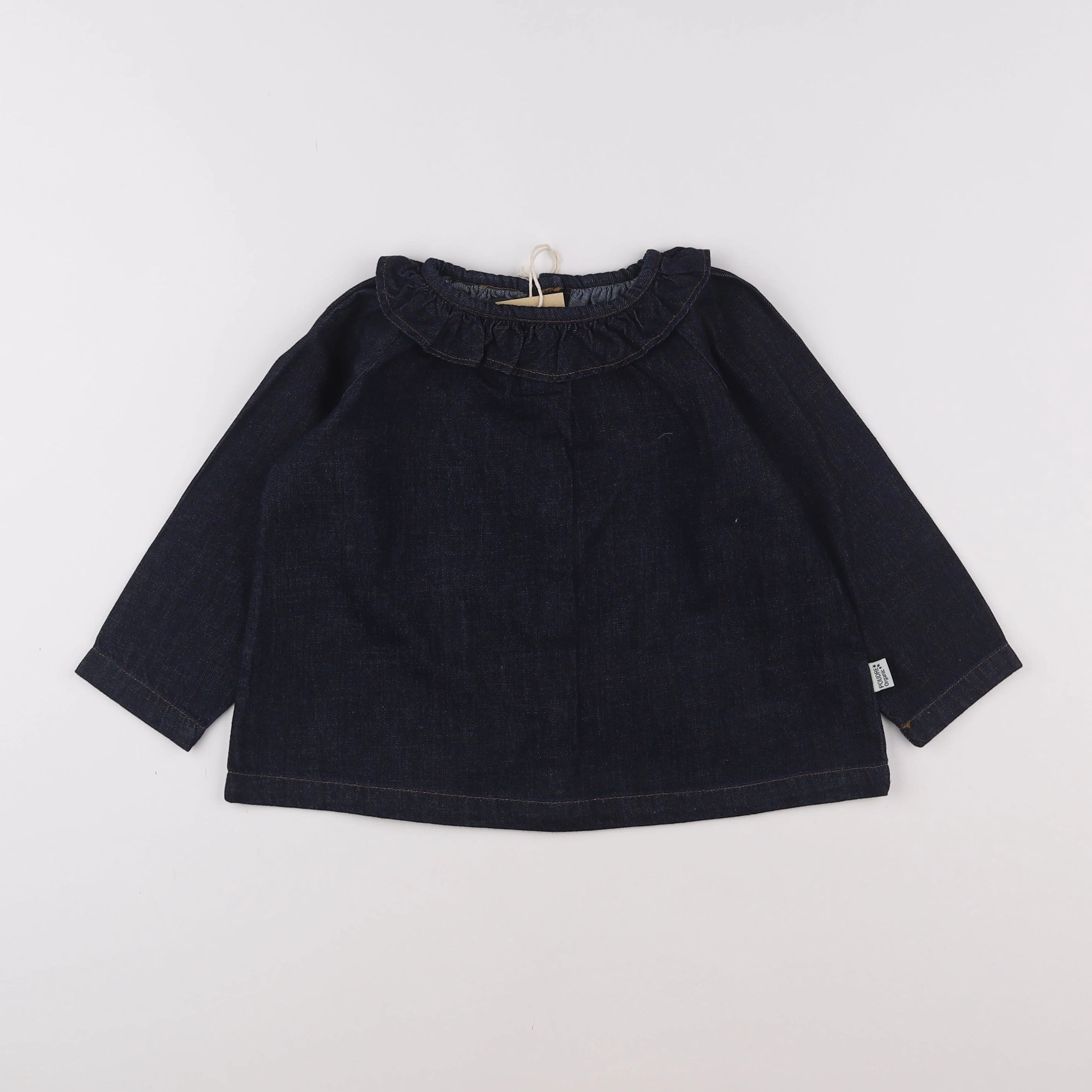 Poudre Organic - Blouse Charme denim Dark Blue - 12 mois