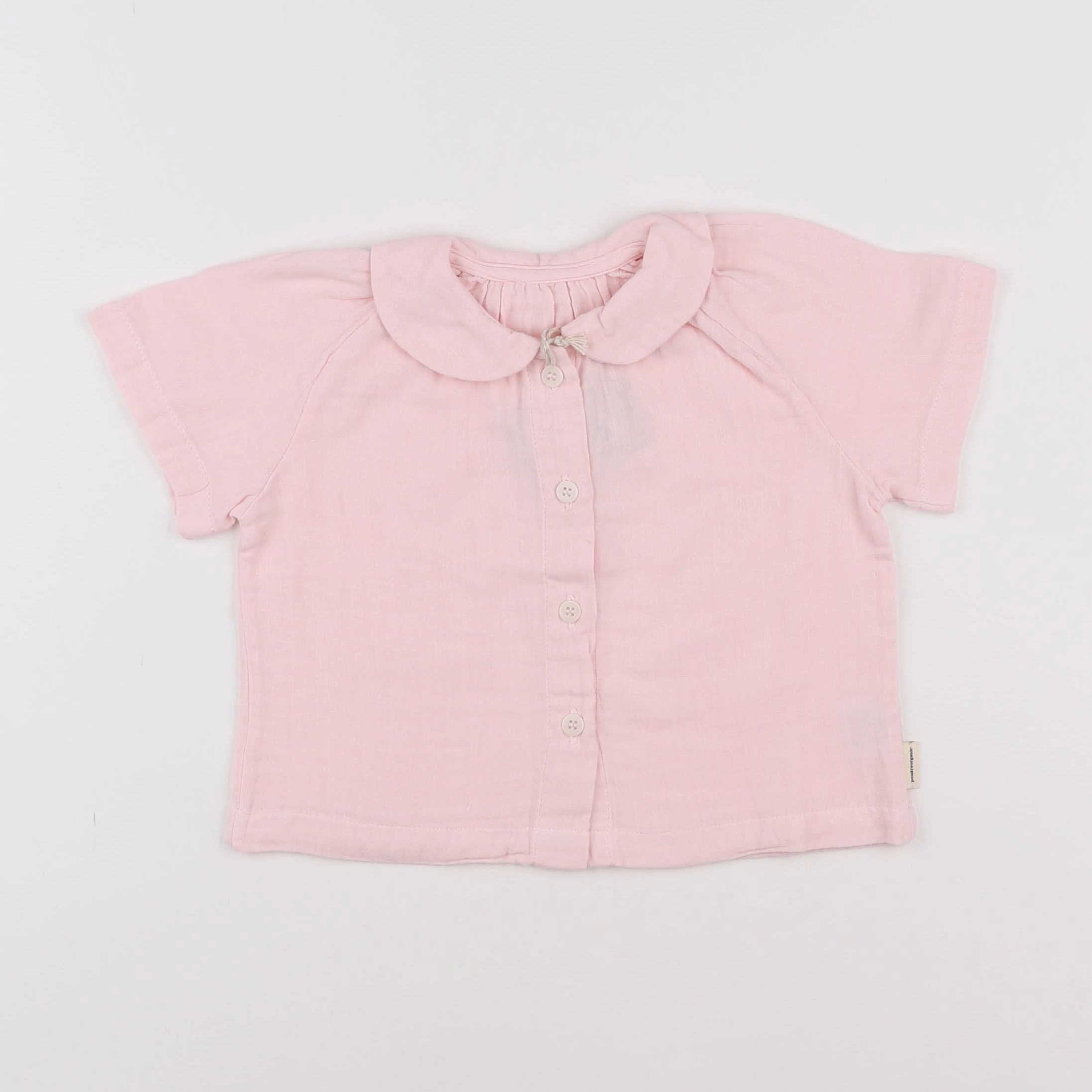 Poudre Organic - Blouse Ancolie Rose Quartz - 6 mois