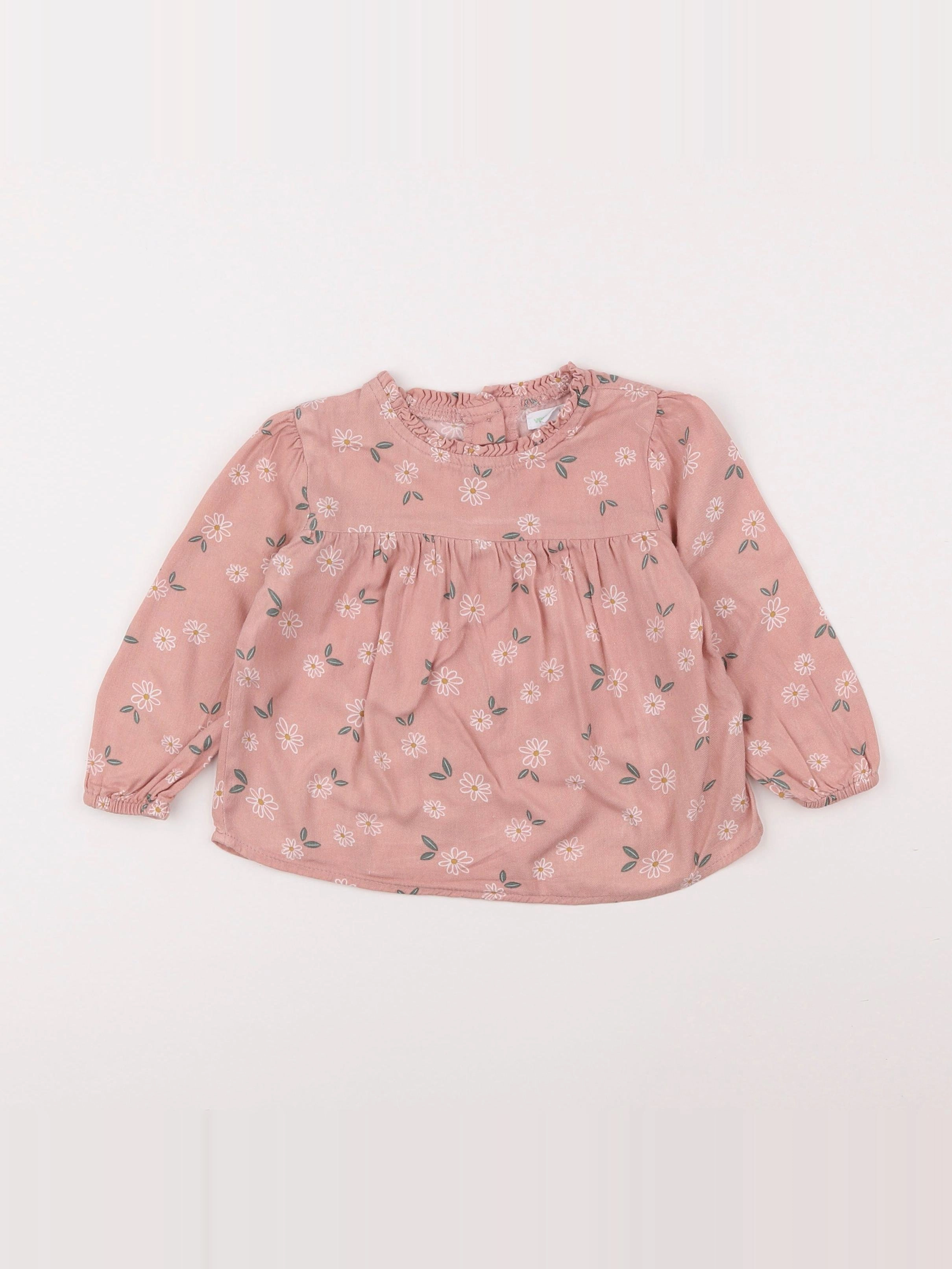 Vertbaudet - blouse rose - 2 ans