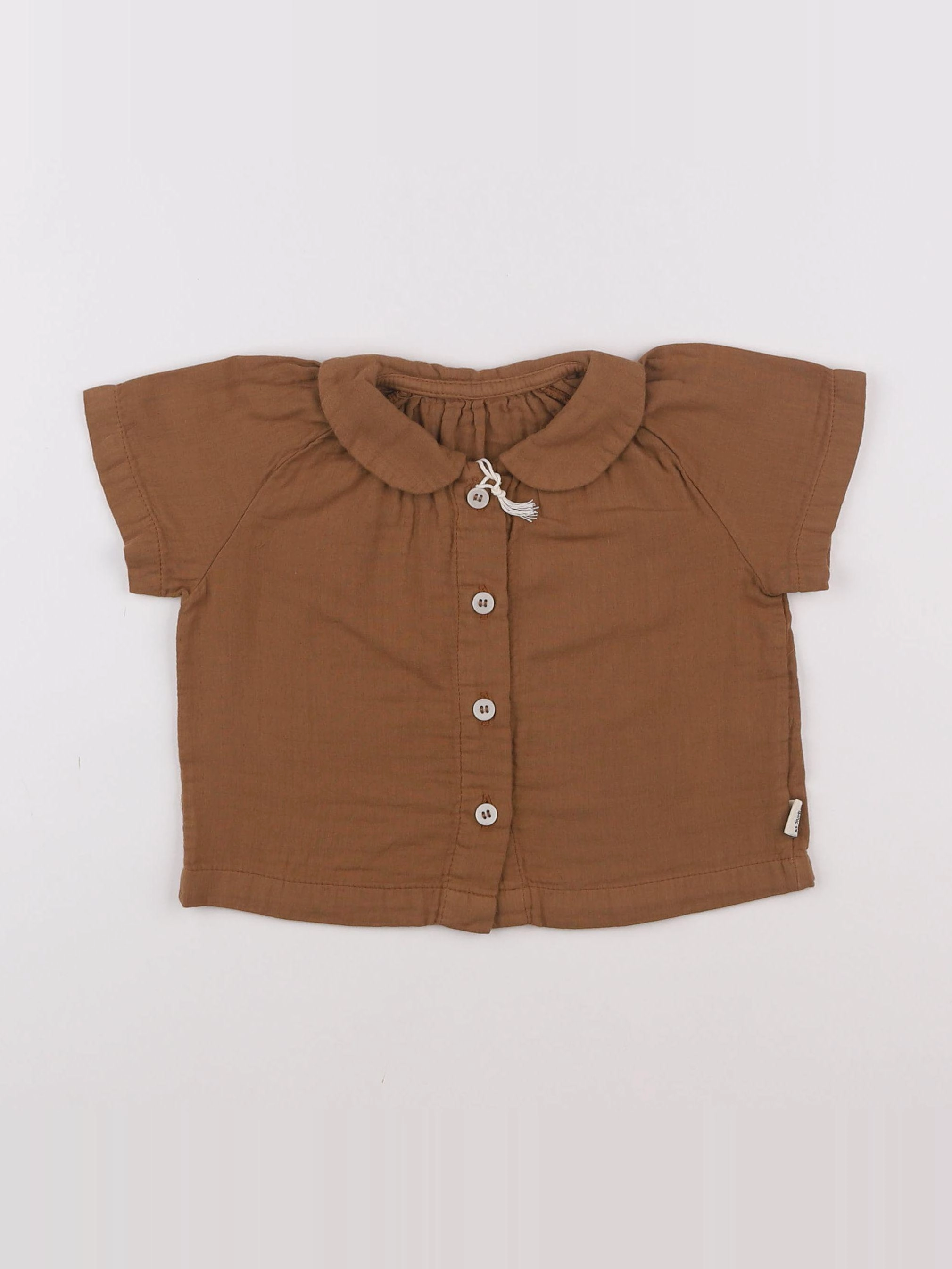 Poudre Organic - Blouse Ancolie Nuthatch - 3 mois