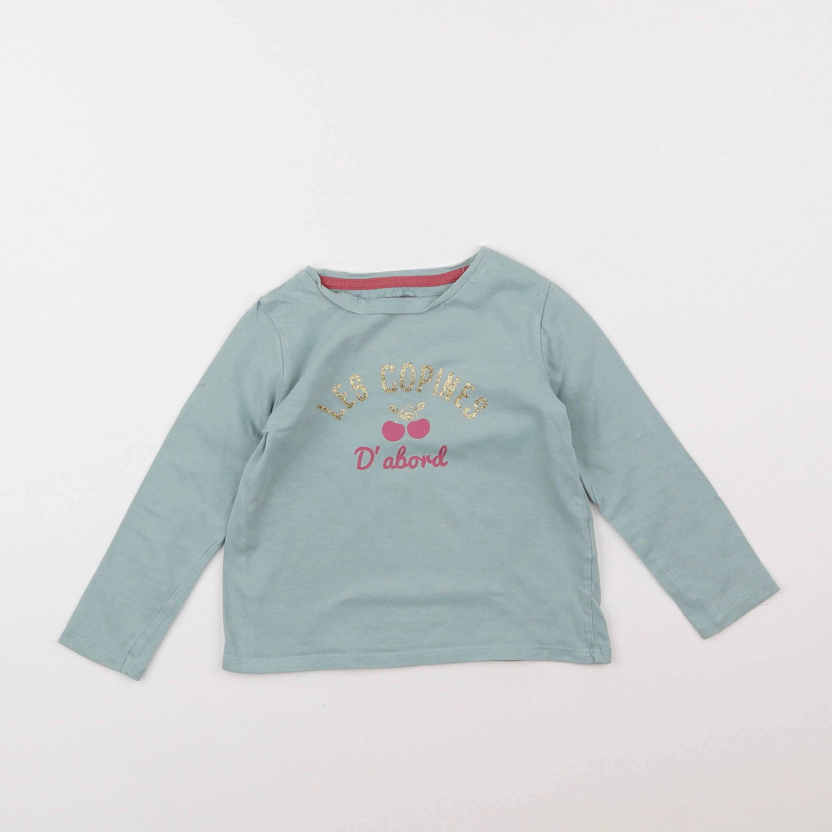 Vertbaudet - tee-shirt vert - 4 ans
