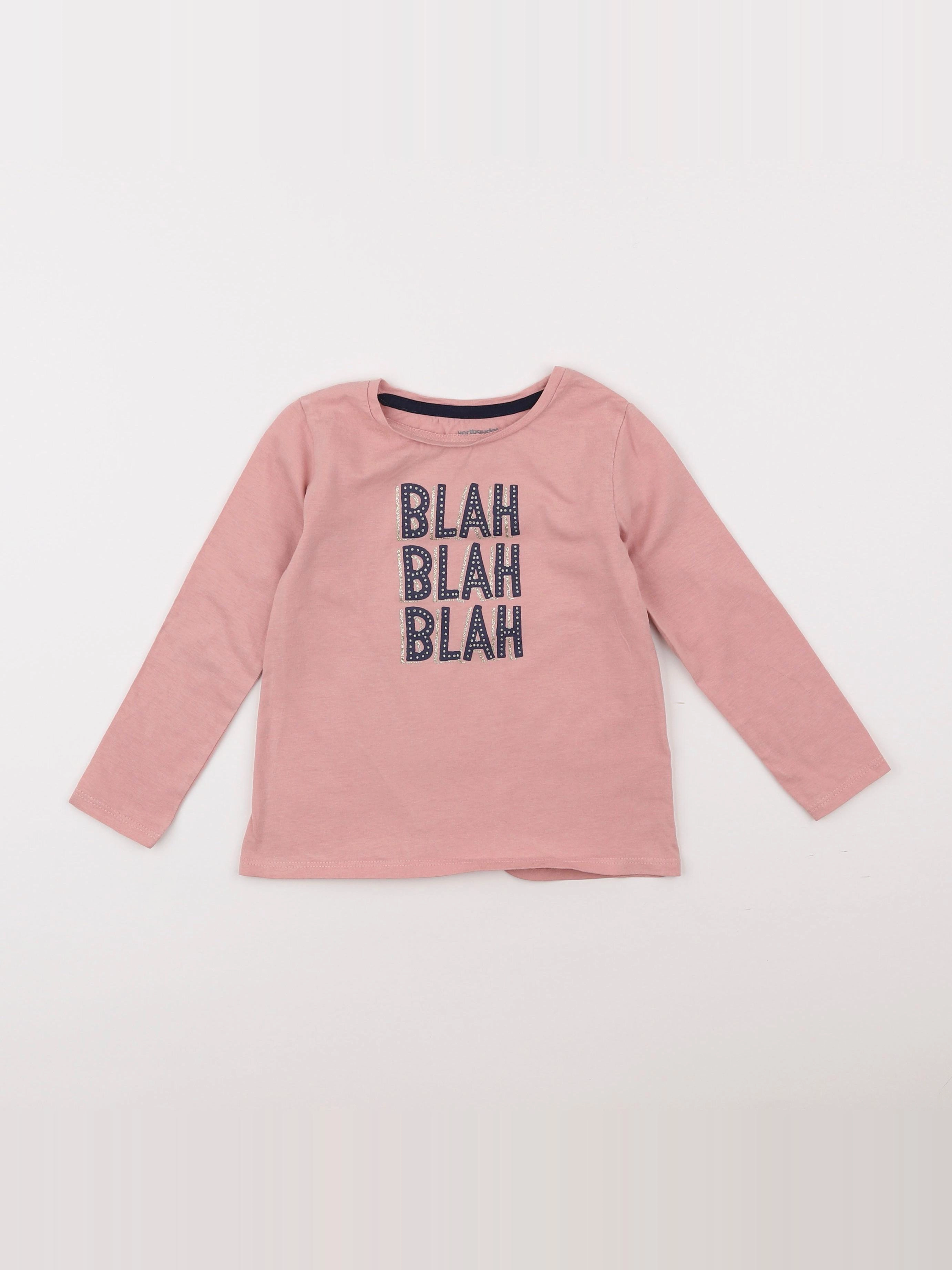 Vertbaudet - tee-shirt rose - 4 ans
