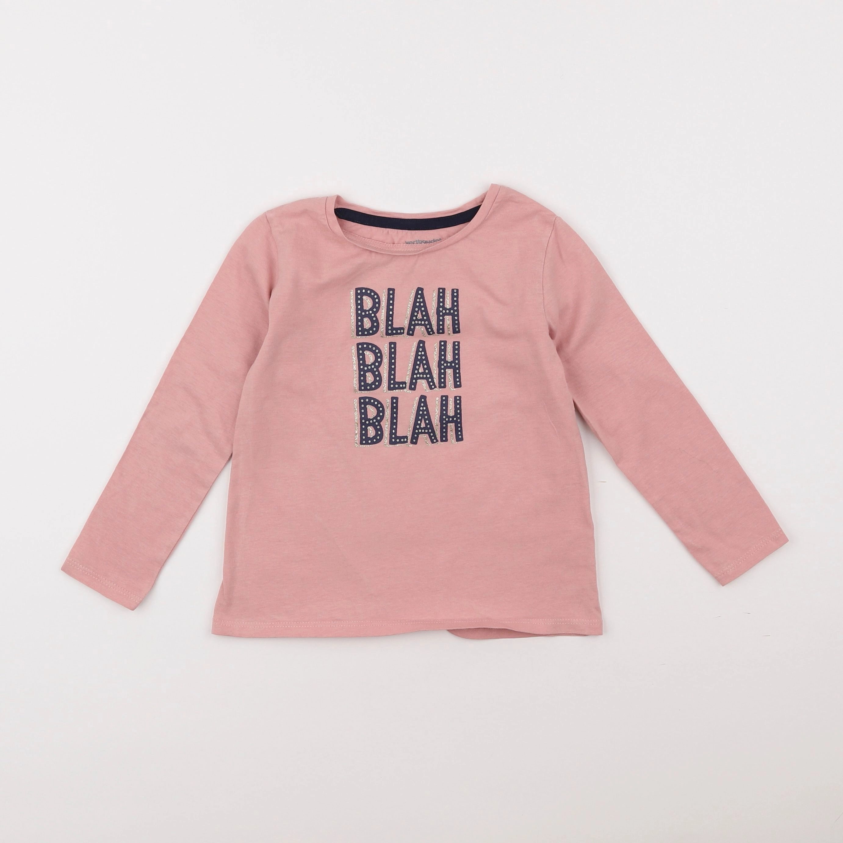 Vertbaudet - tee-shirt rose - 4 ans