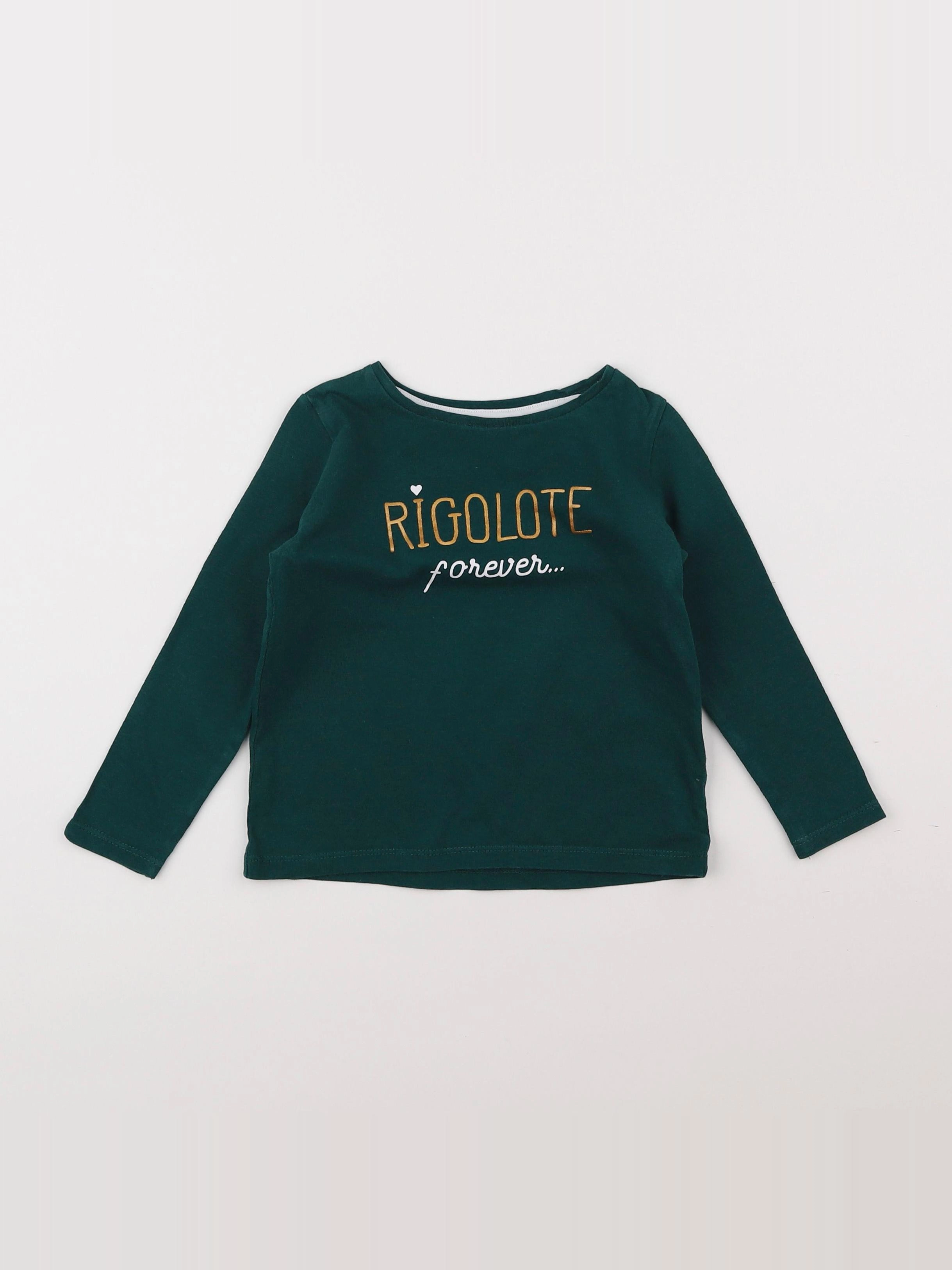 Vertbaudet - tee-shirt vert - 3 ans