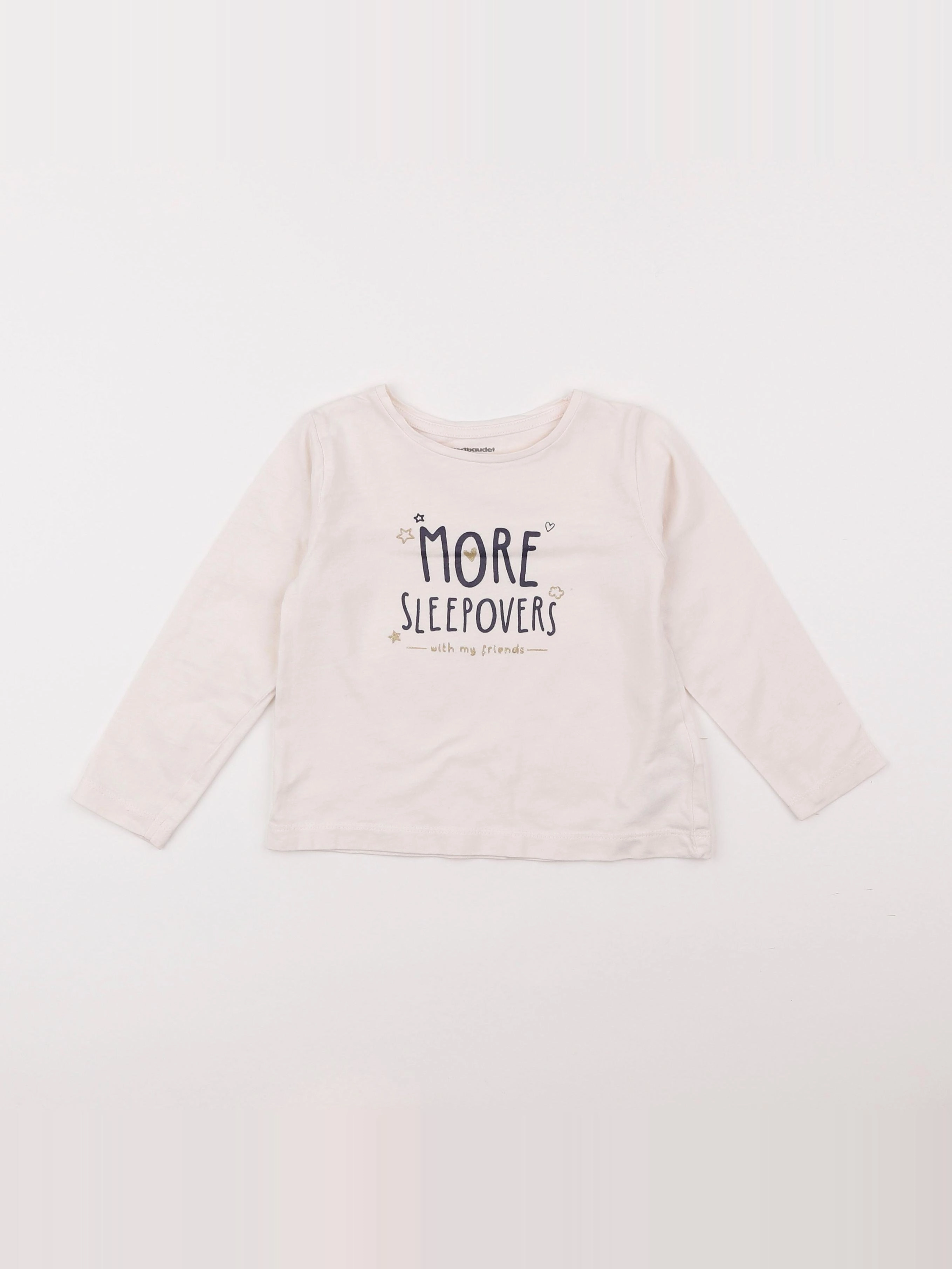 Vertbaudet - tee-shirt blanc - 3 ans