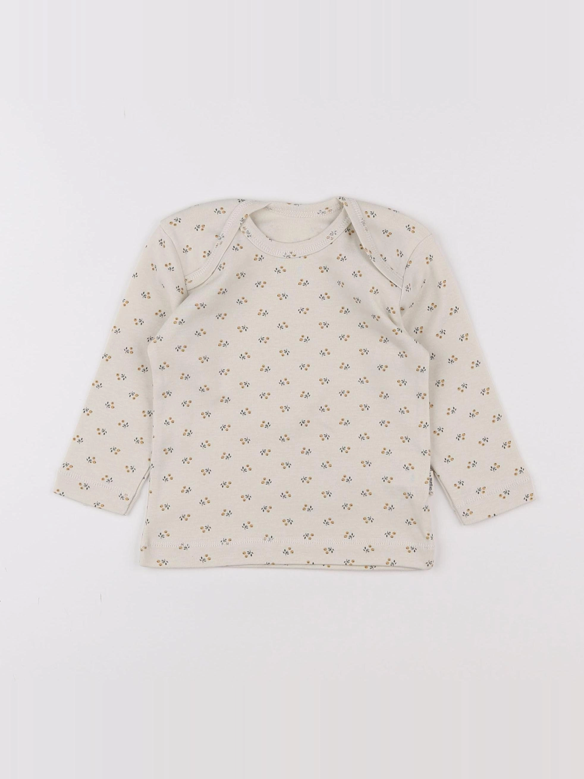 Poudre Organic - Tee-shirt Begonia Indian Tan - 12 mois