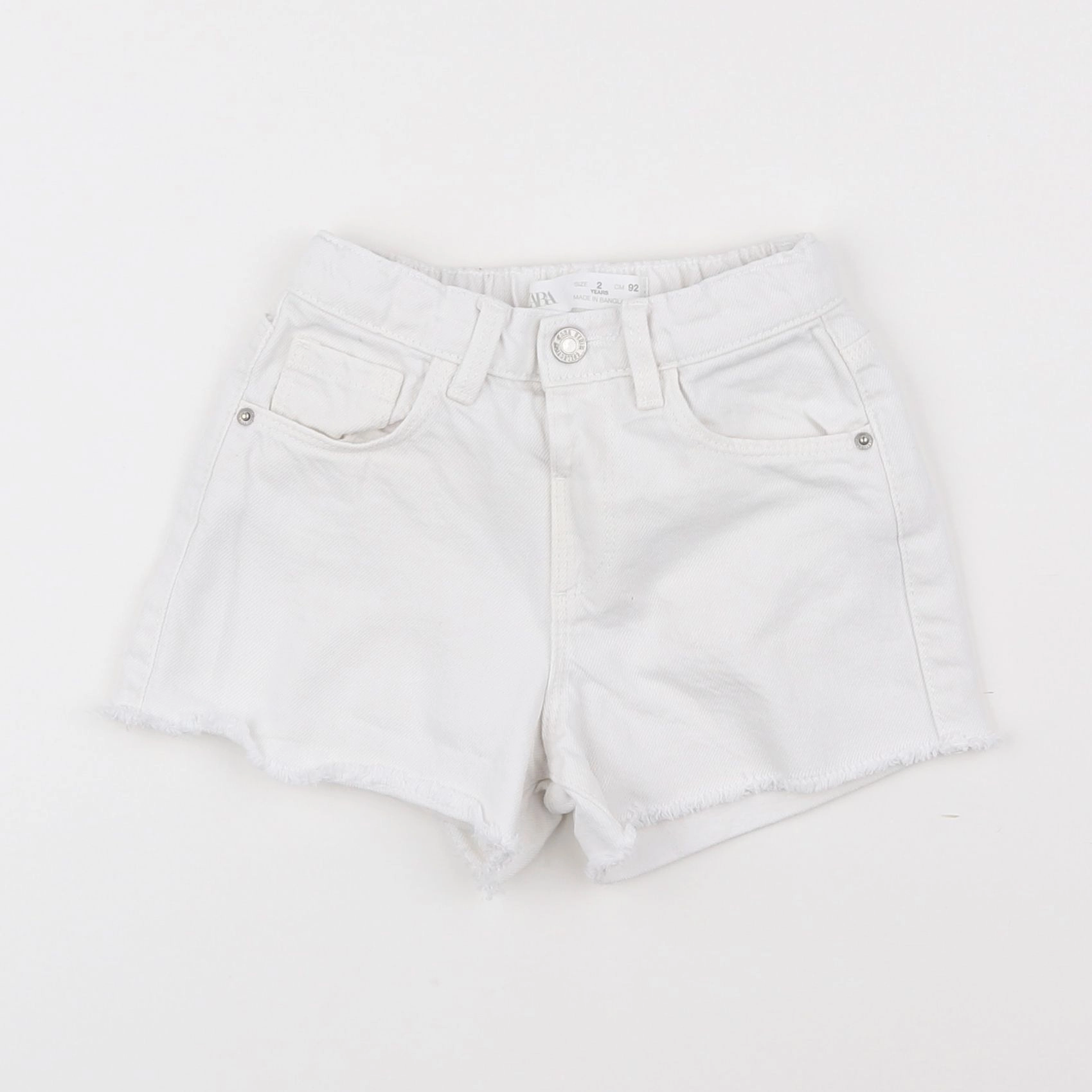 Zara - short blanc - 2 ans