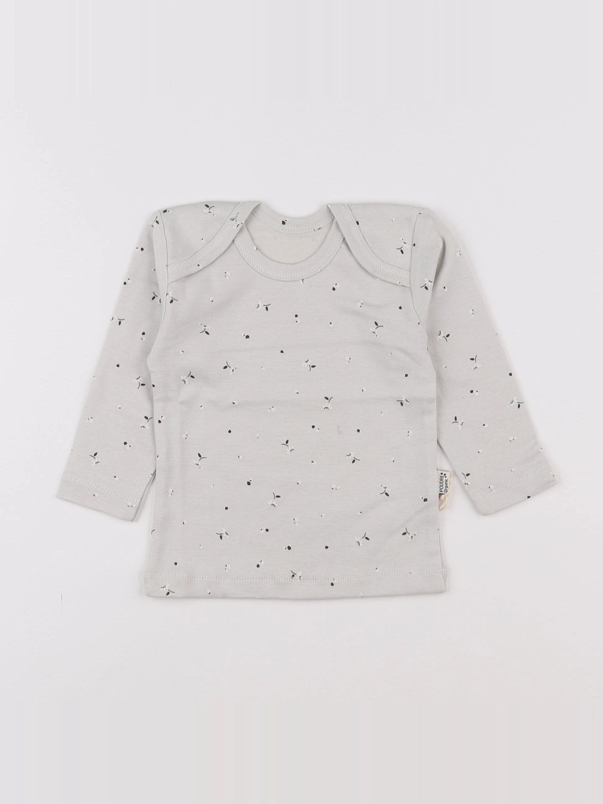 Poudre Organic - Tee-shirt Begonia Fleurs Lunar Rock - 12 mois