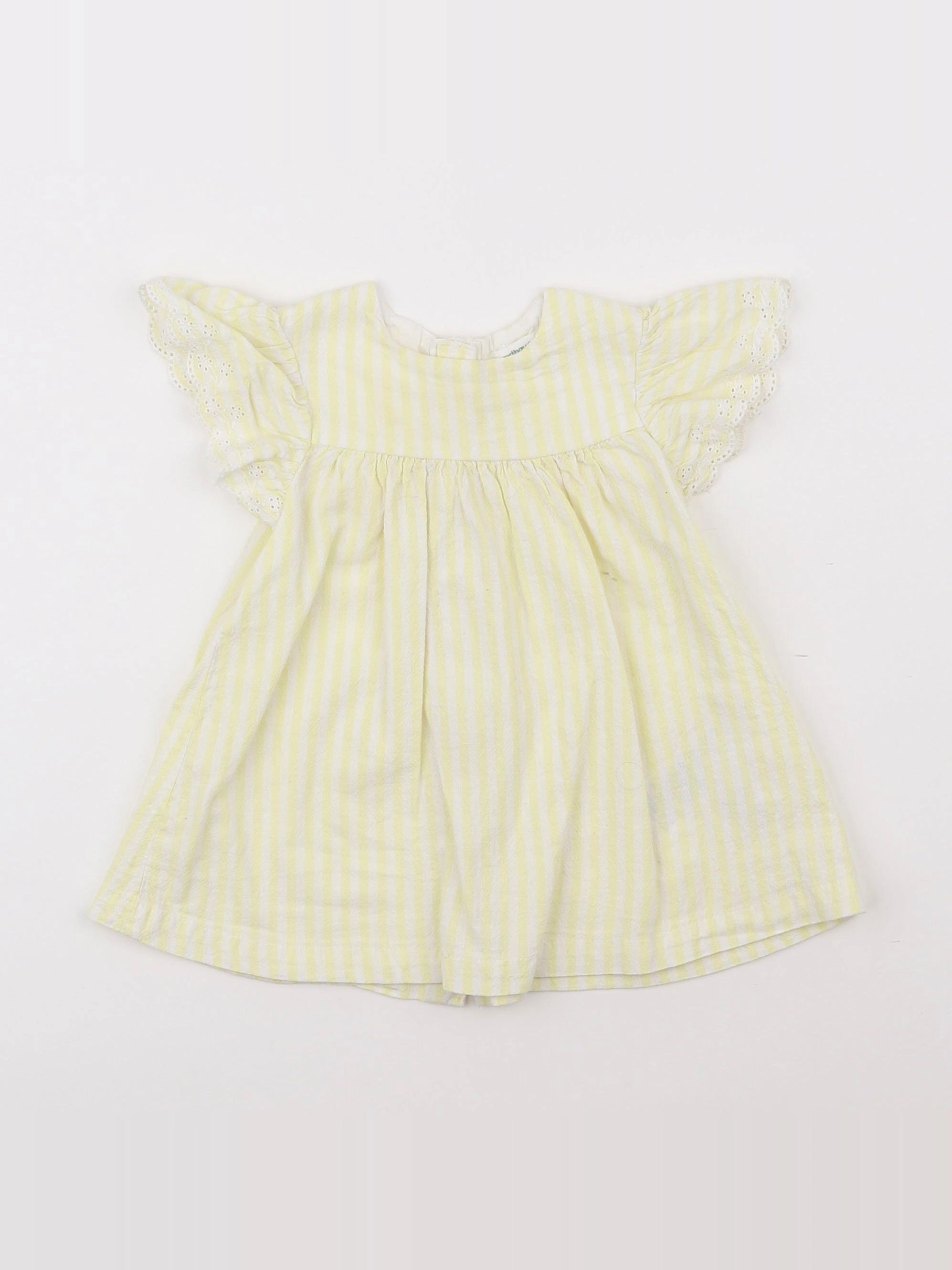 Vertbaudet - robe jaune - 9 mois
