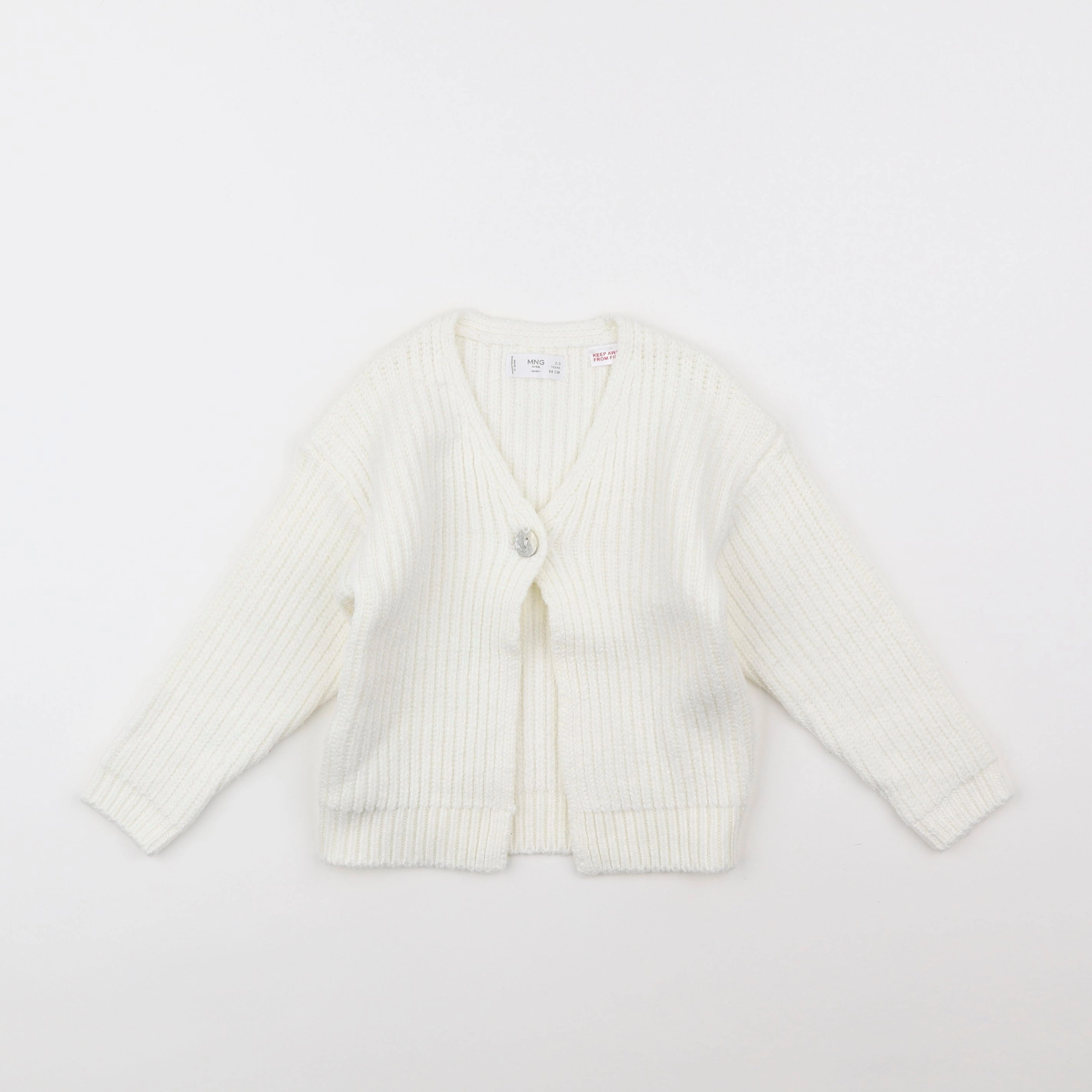 Zara - gilet blanc - 2/3 ans