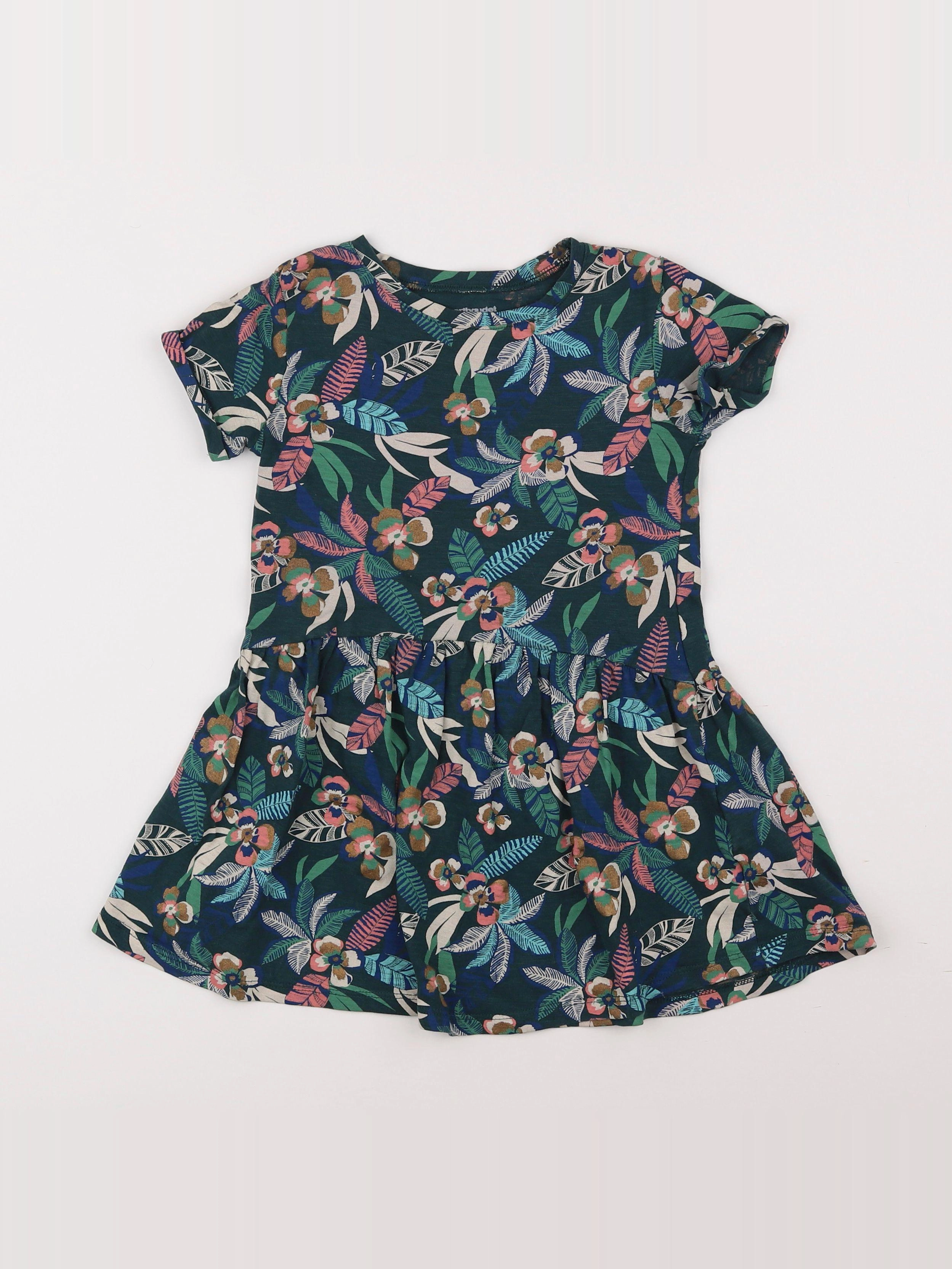 Vertbaudet - robe multicolore - 4 ans