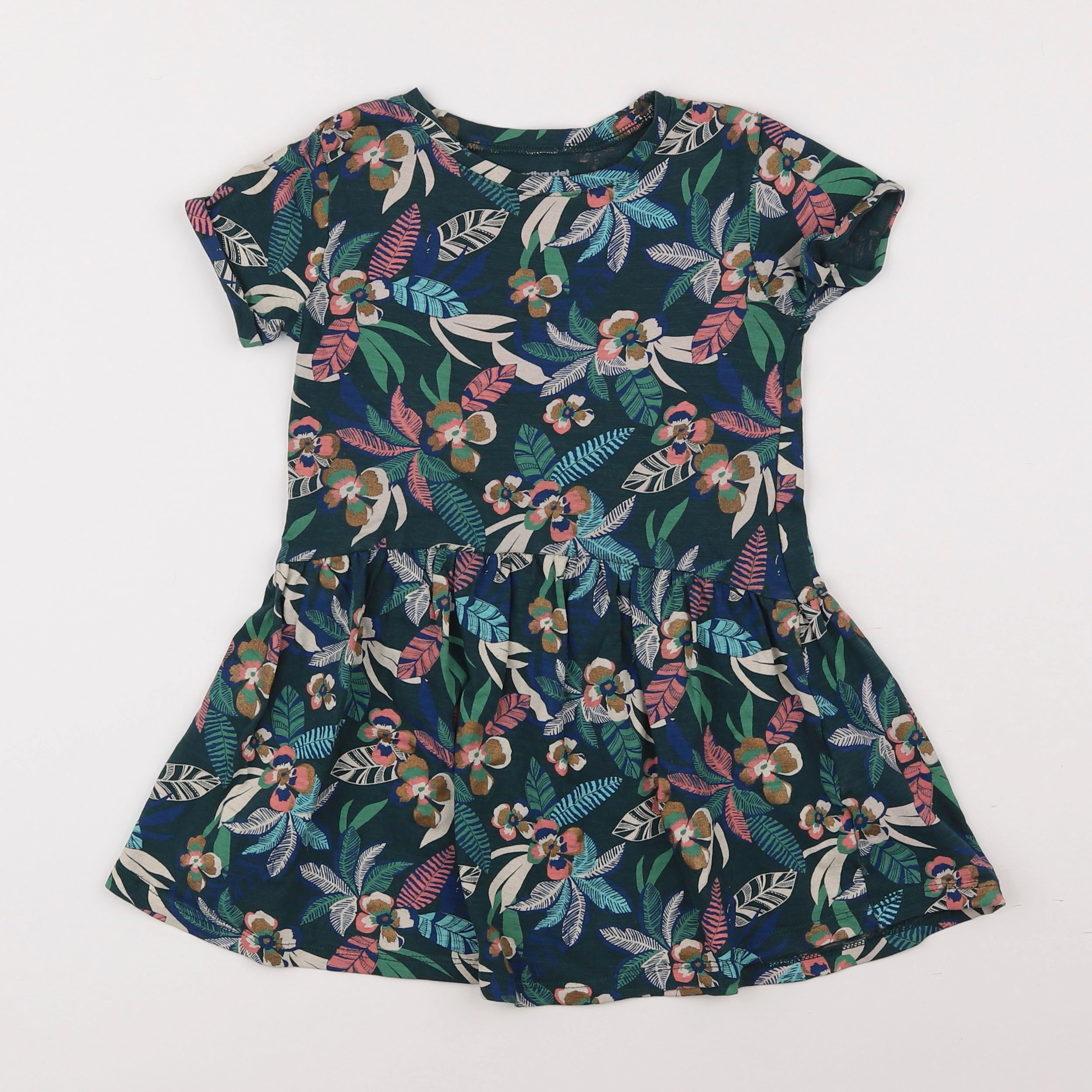 Vertbaudet - robe multicolore - 4 ans