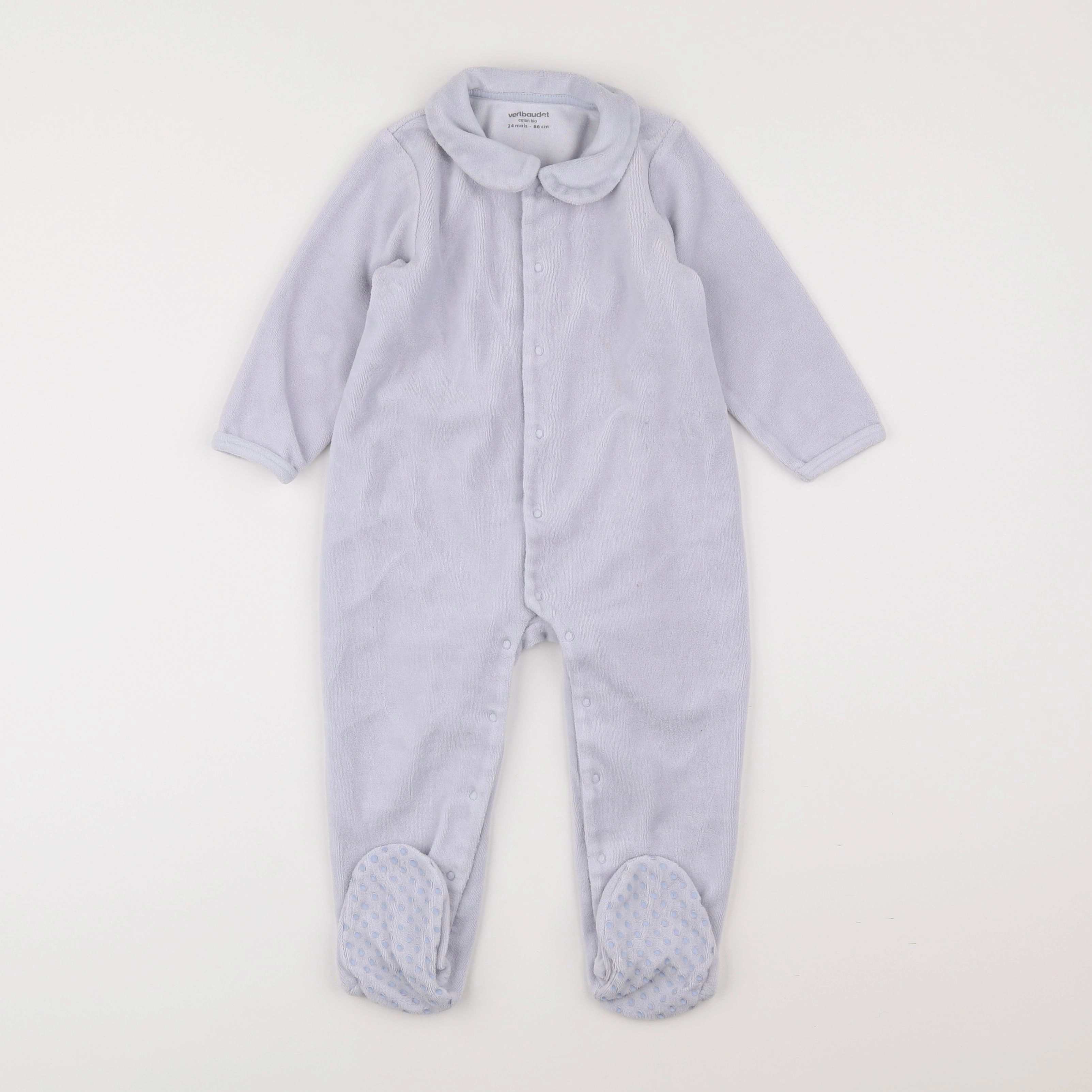 Vertbaudet - pyjama velours violet - 2 ans