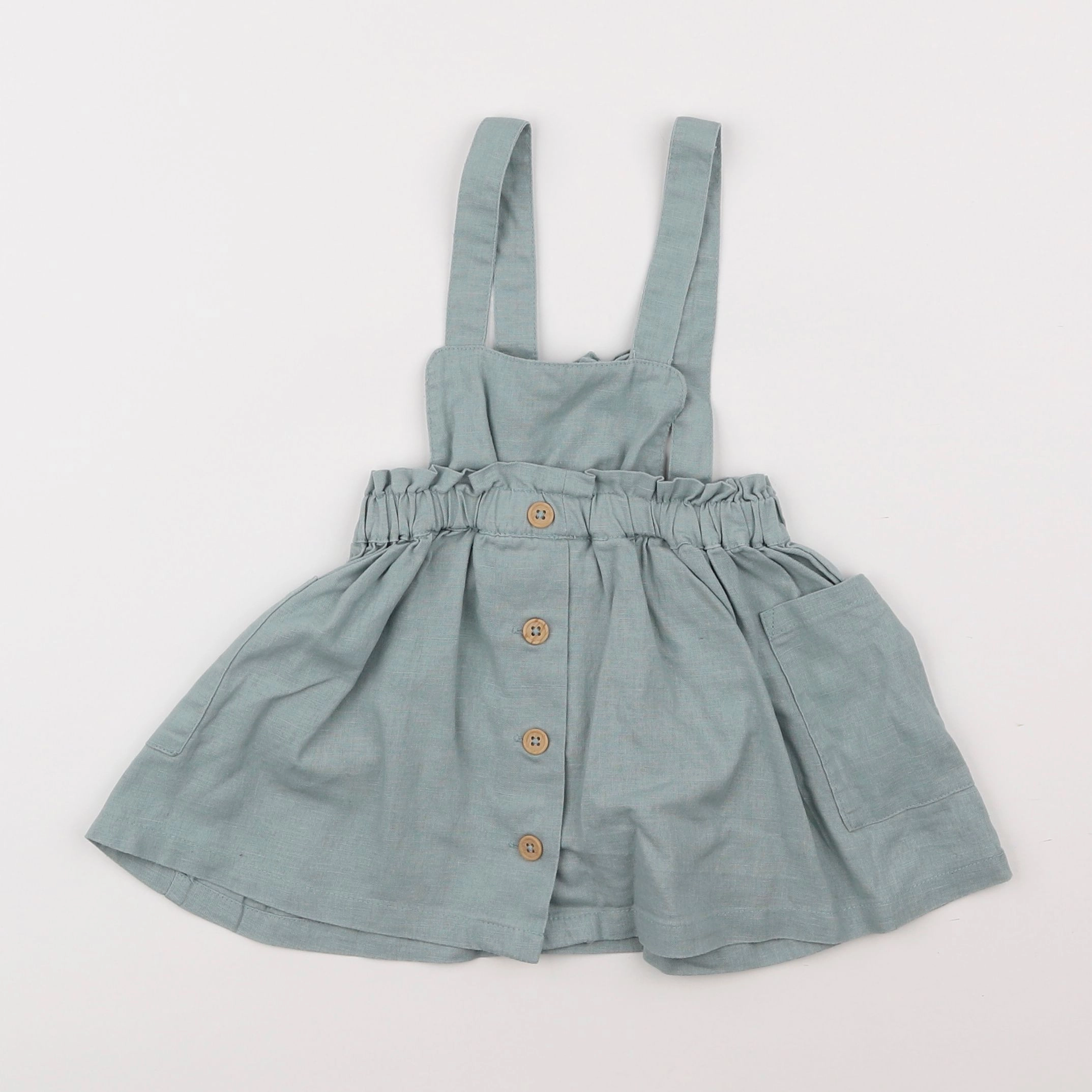 Vertbaudet - robe vert - 18 mois