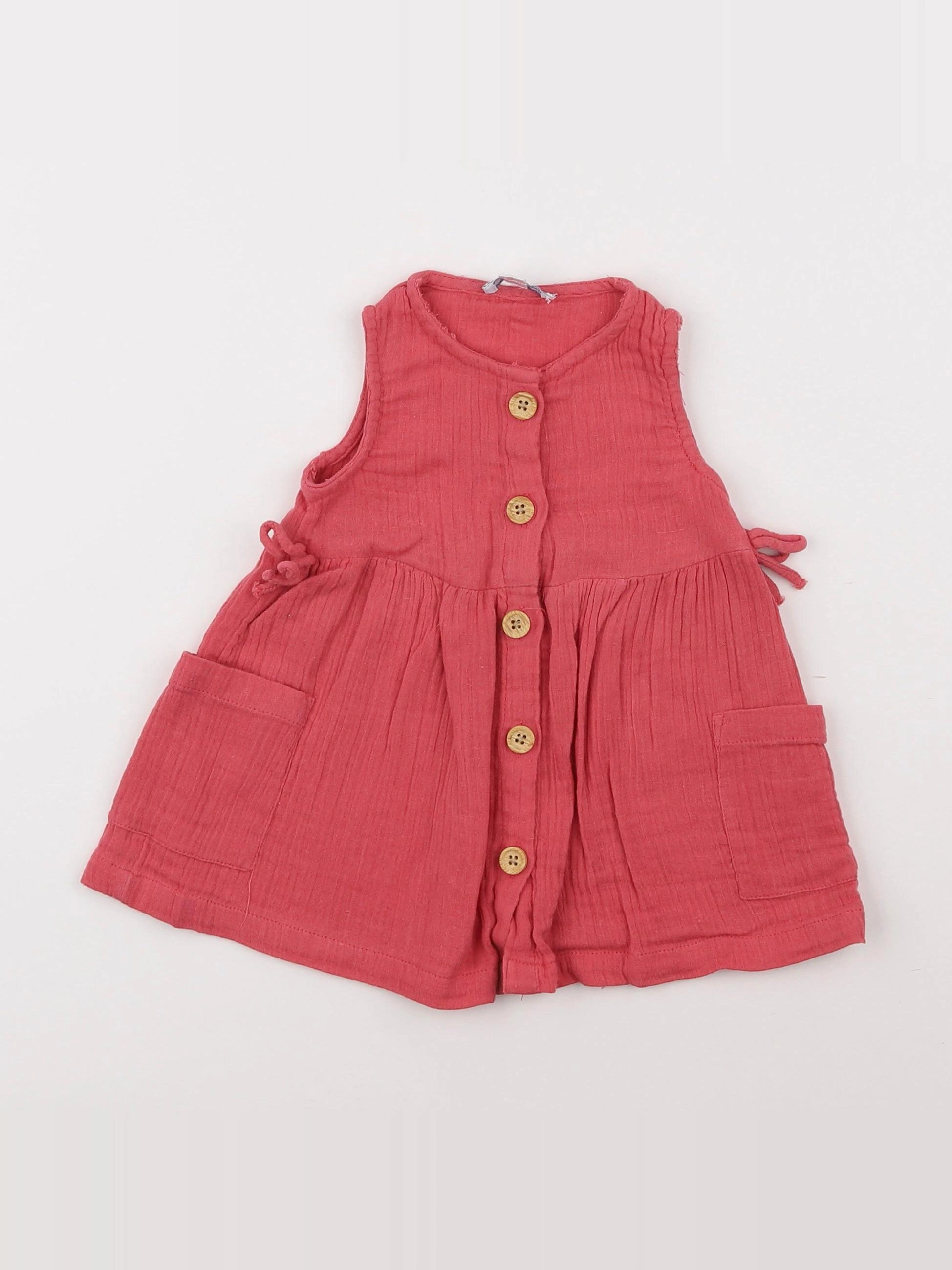 Vertbaudet - robe rouge - 6 mois