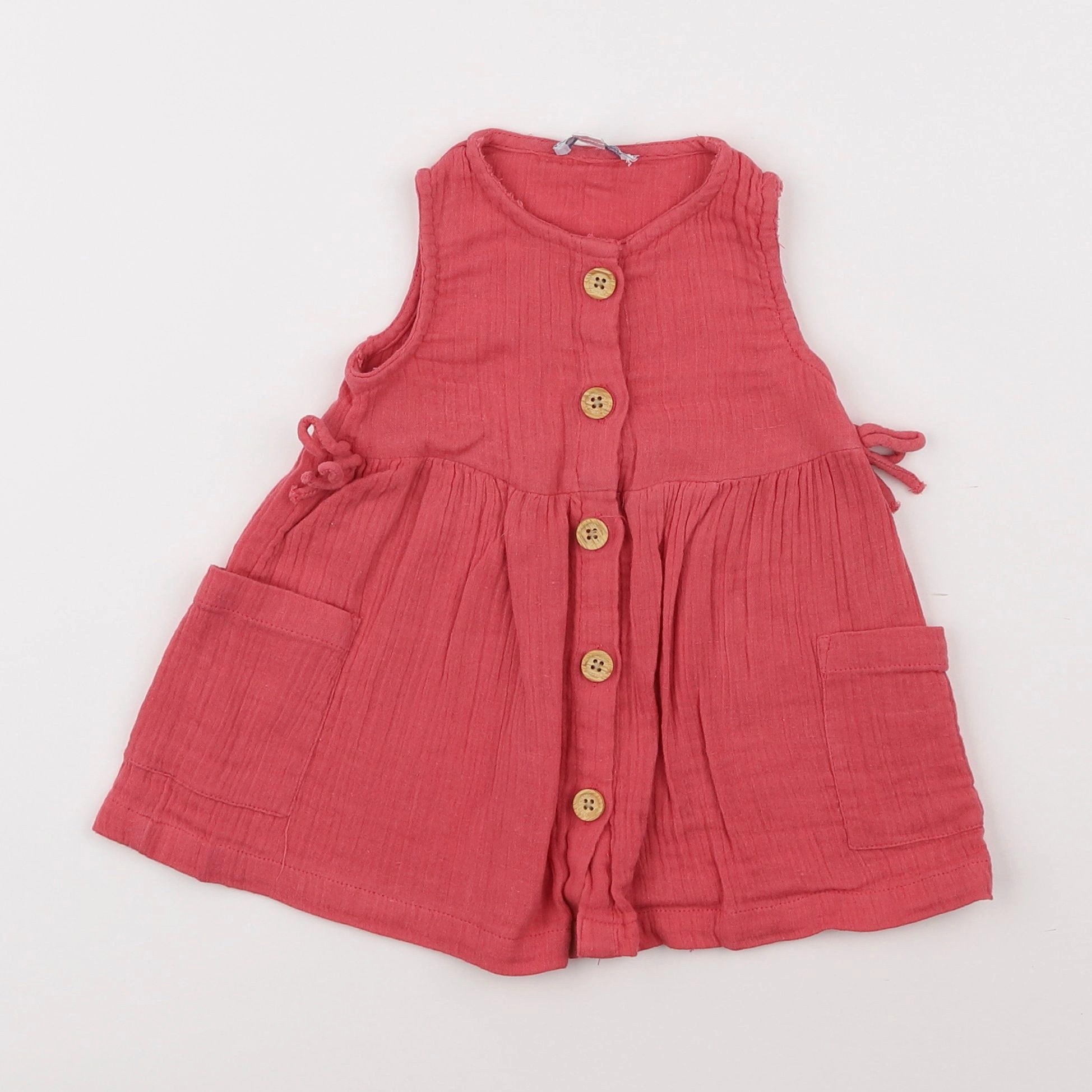 Vertbaudet - robe rouge - 6 mois