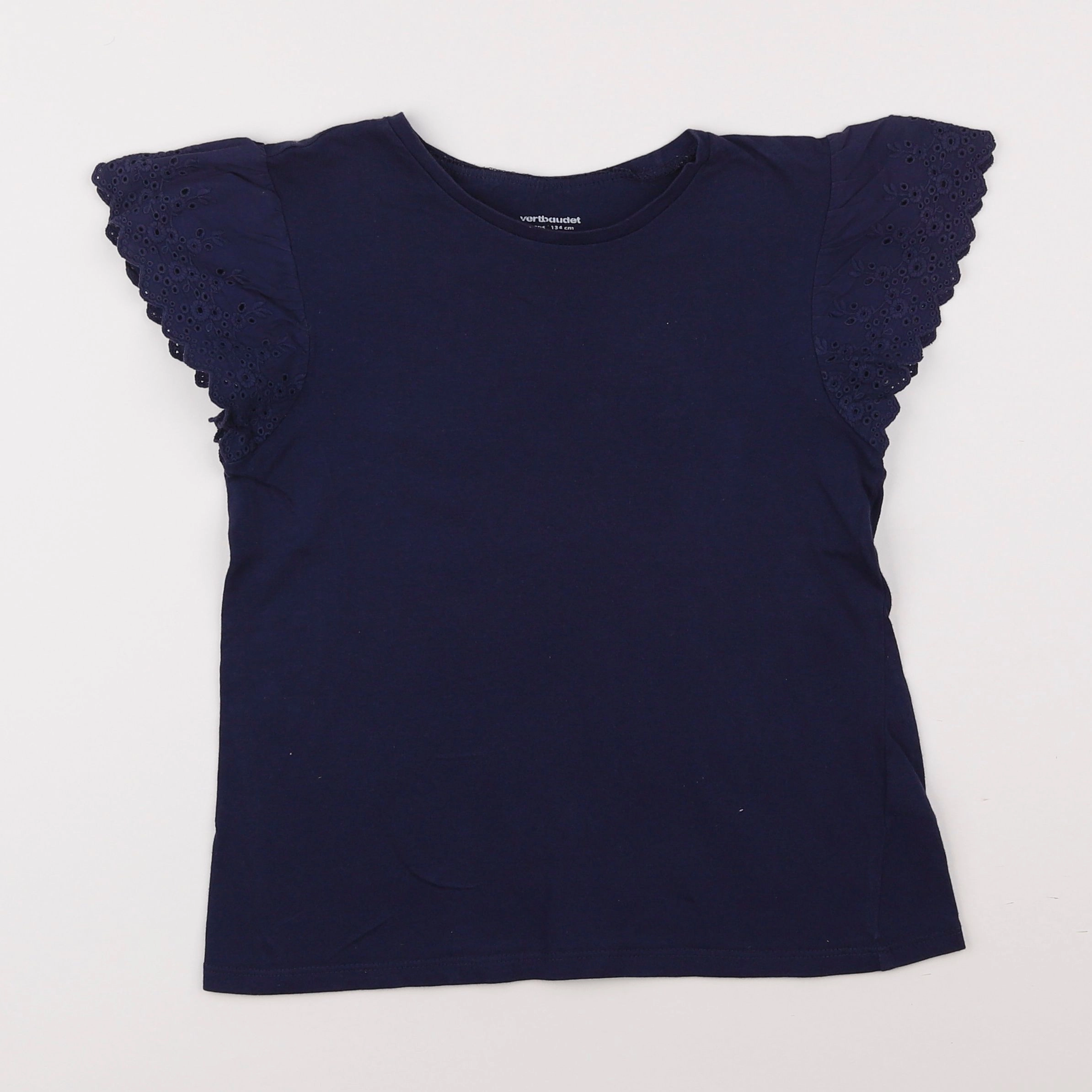 Vertbaudet - tee-shirt bleu - 9 ans