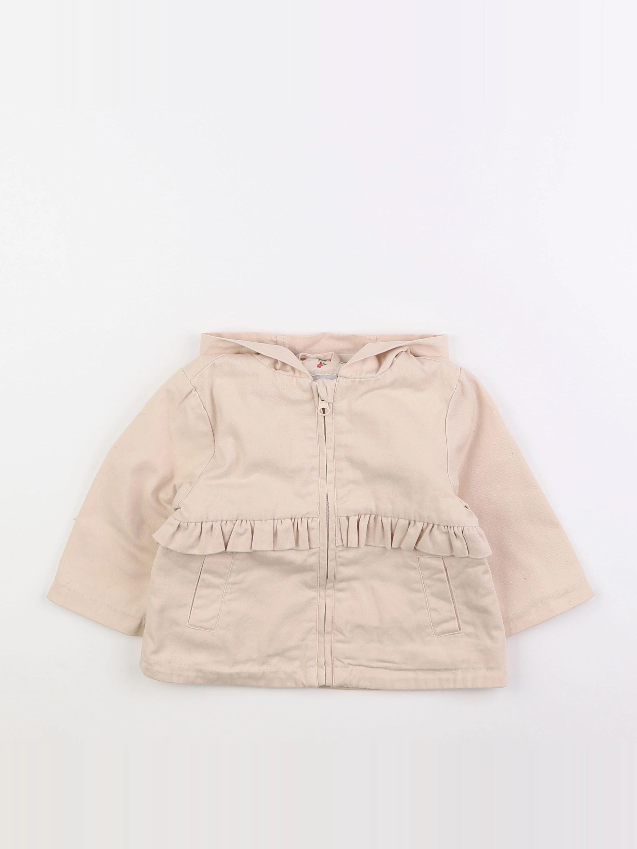 Vertbaudet - veste beige - 12 mois