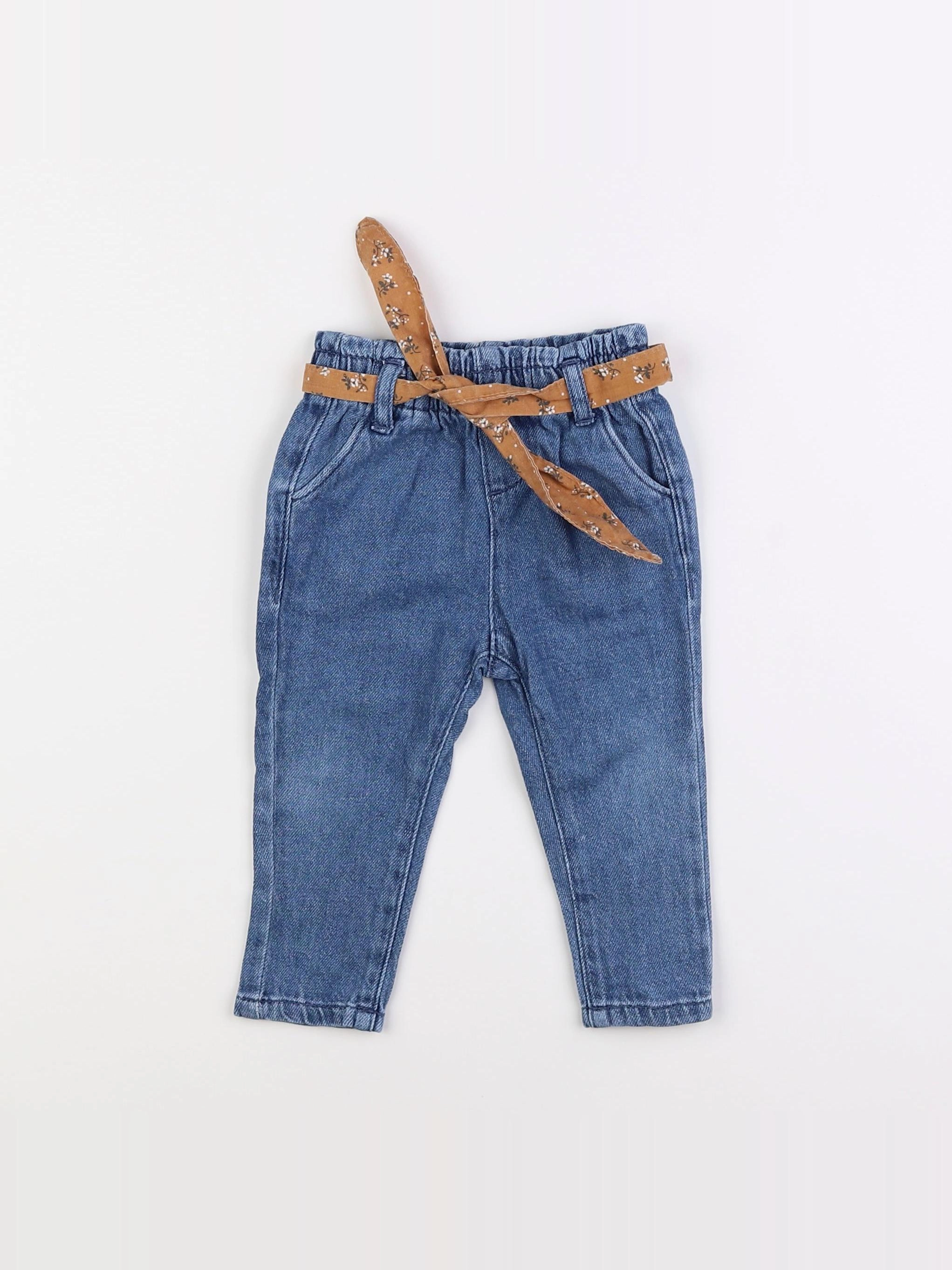 Vertbaudet - jean bleu - 9 mois