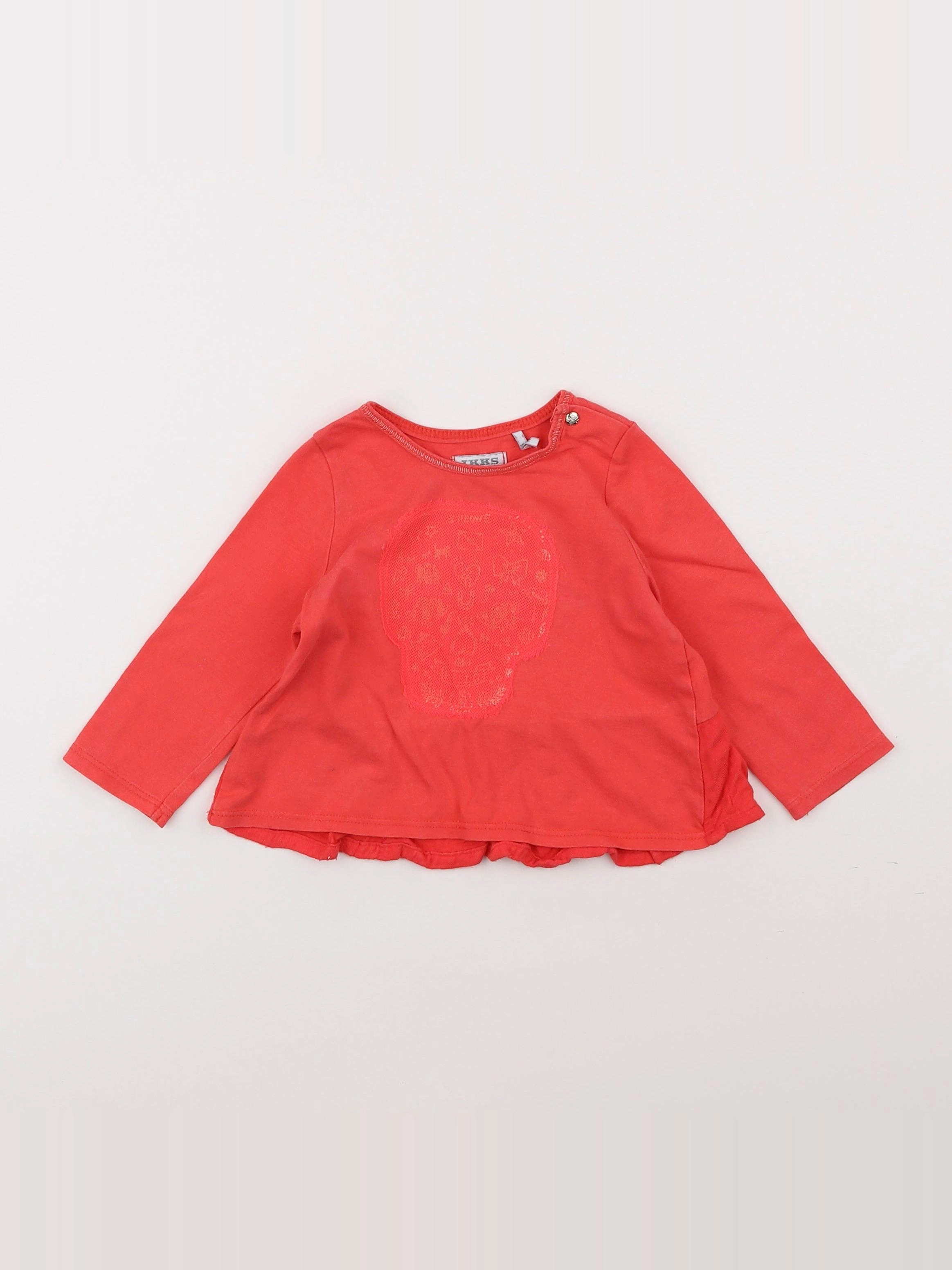 IKKS - tee-shirt orange - 6 mois