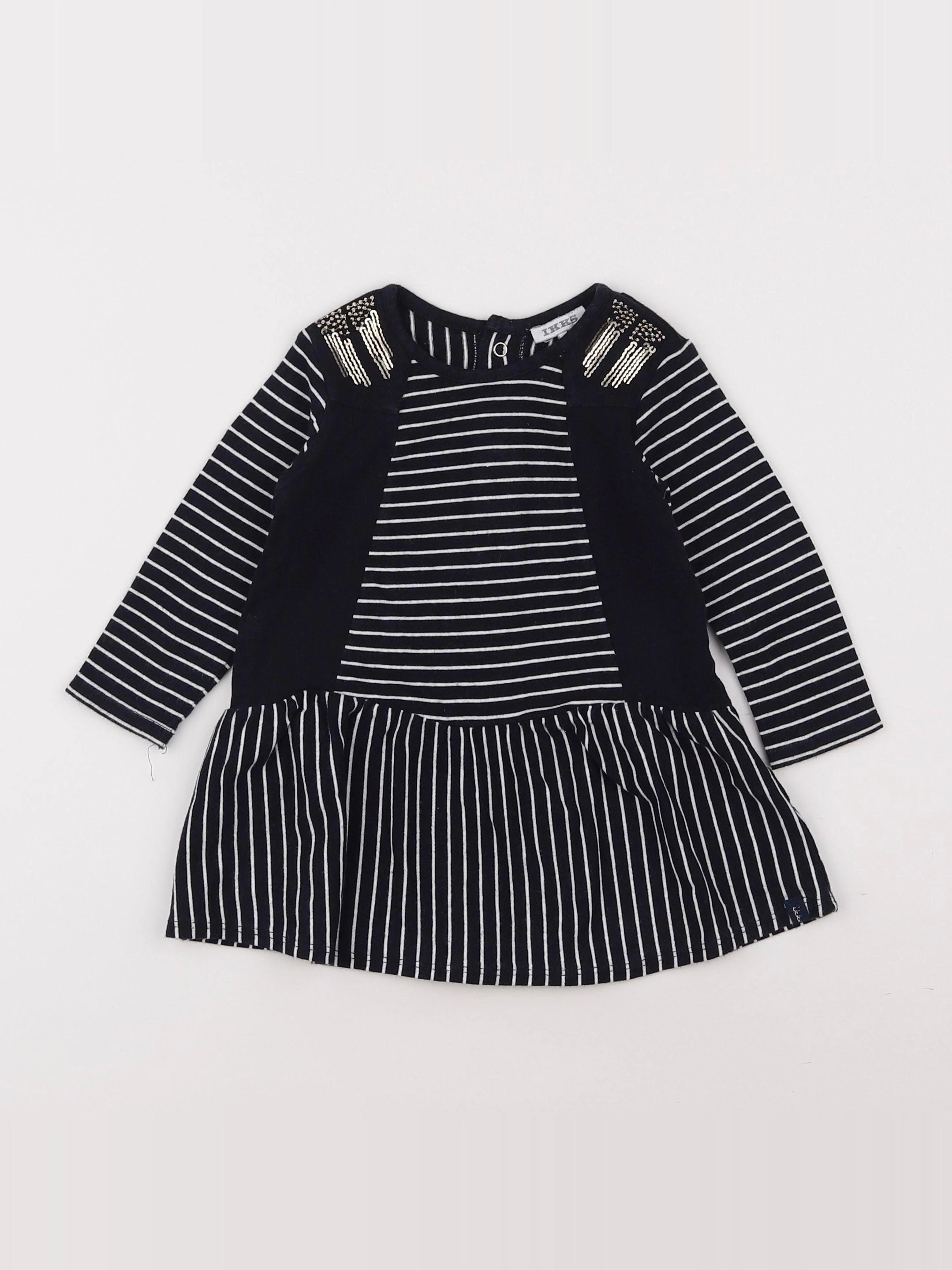 IKKS - robe bleu - 6 mois