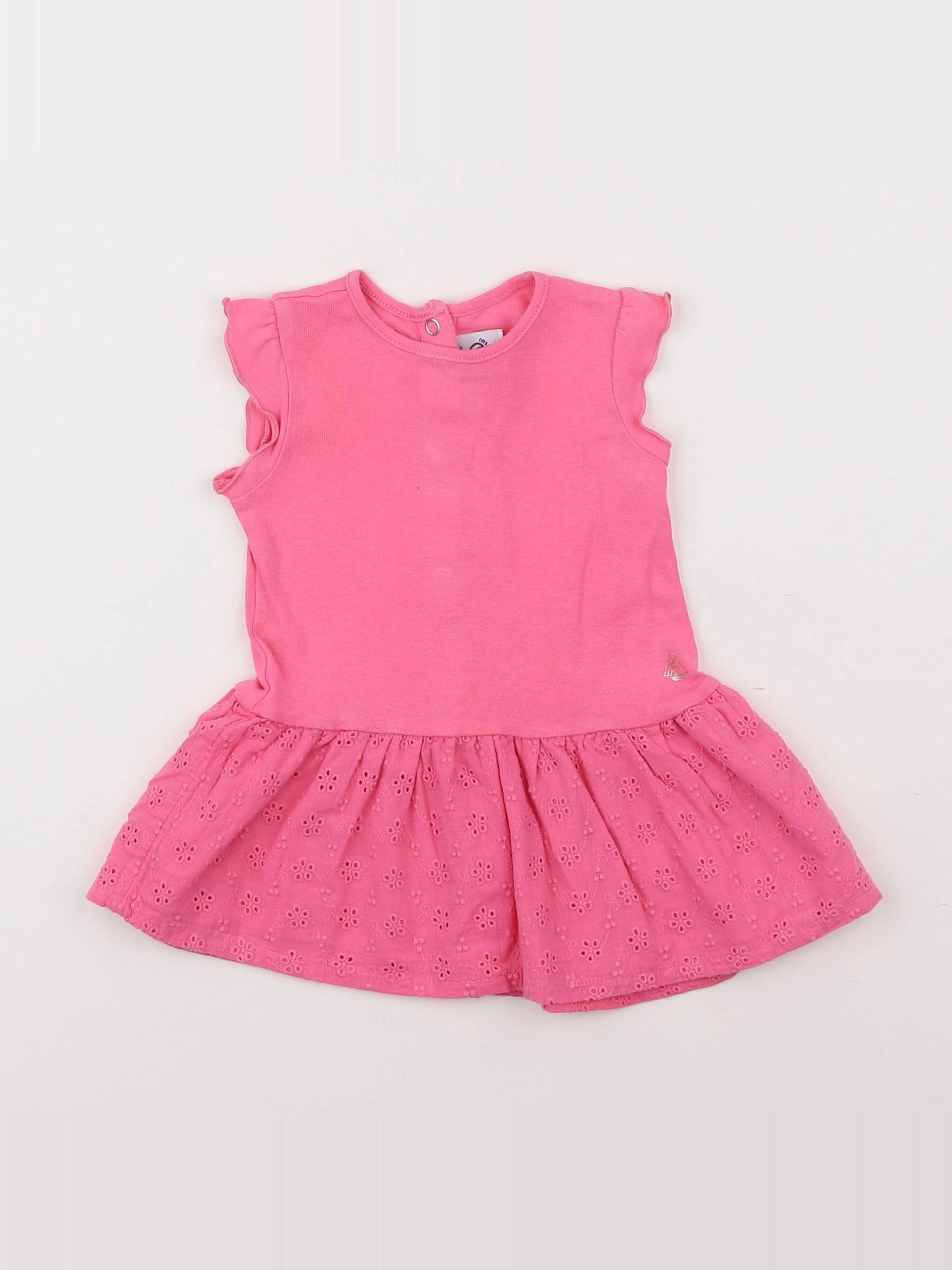 Petit Bateau - robe rose - 6 mois