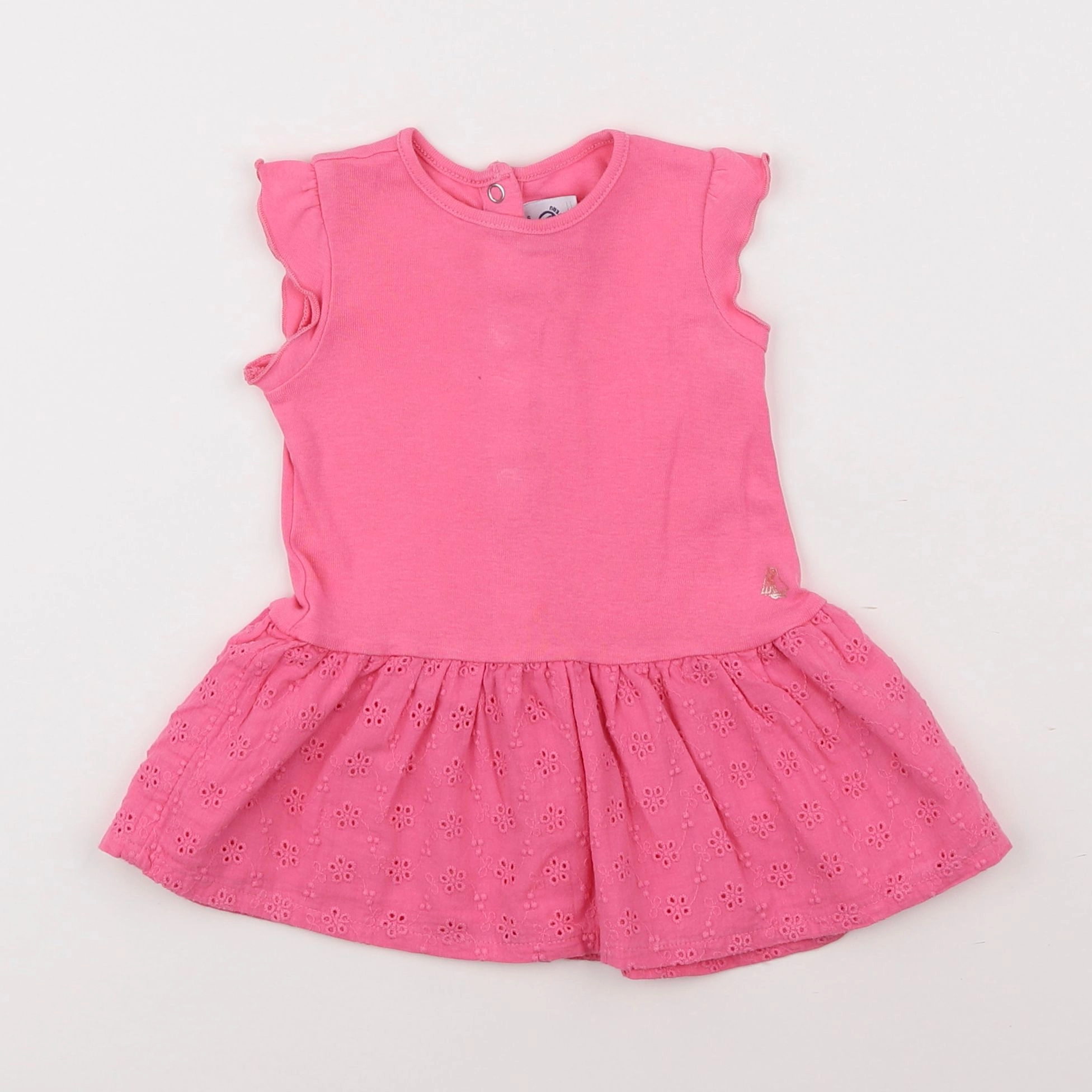 Petit Bateau - robe rose - 6 mois