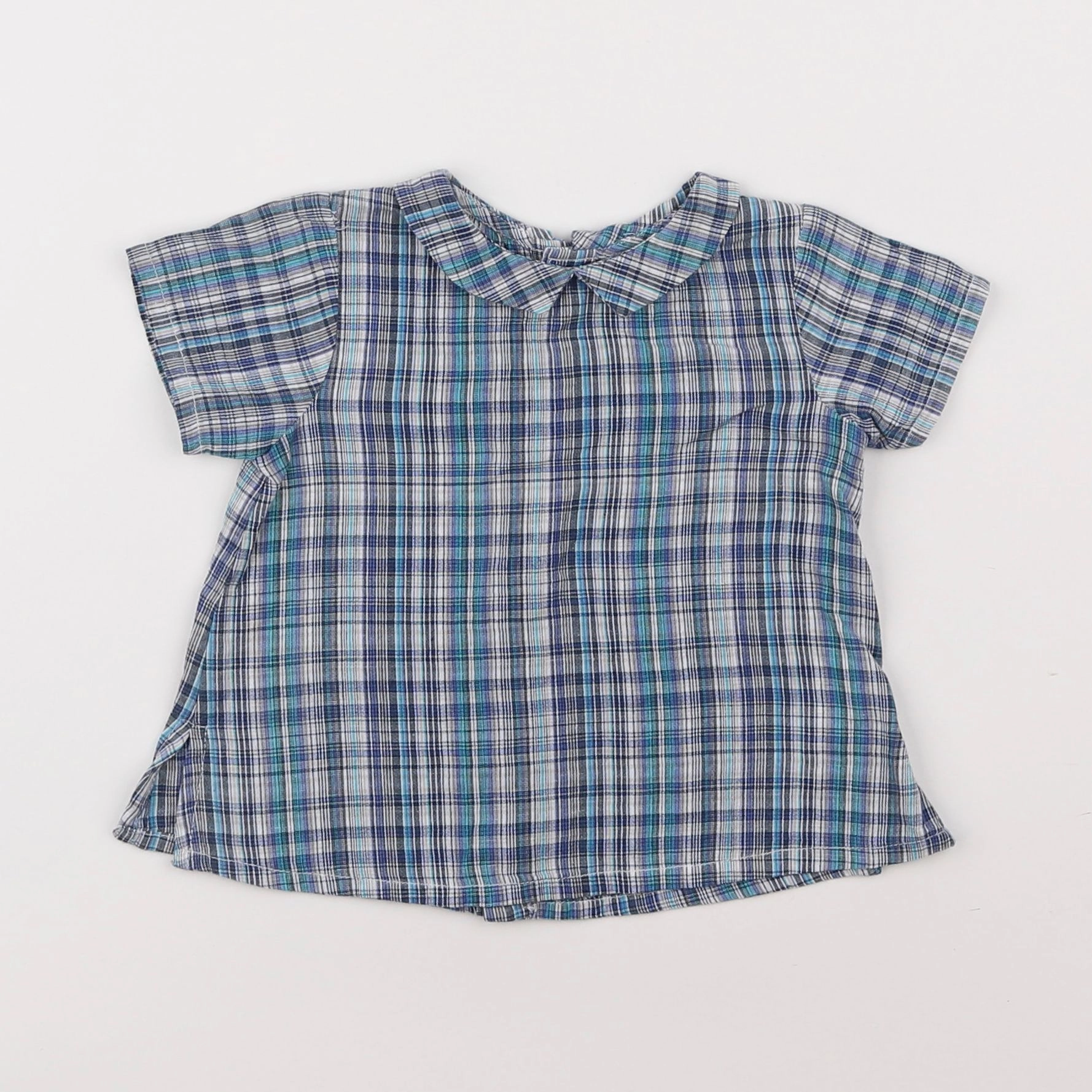Boutchou - blouse bleu - 6 mois