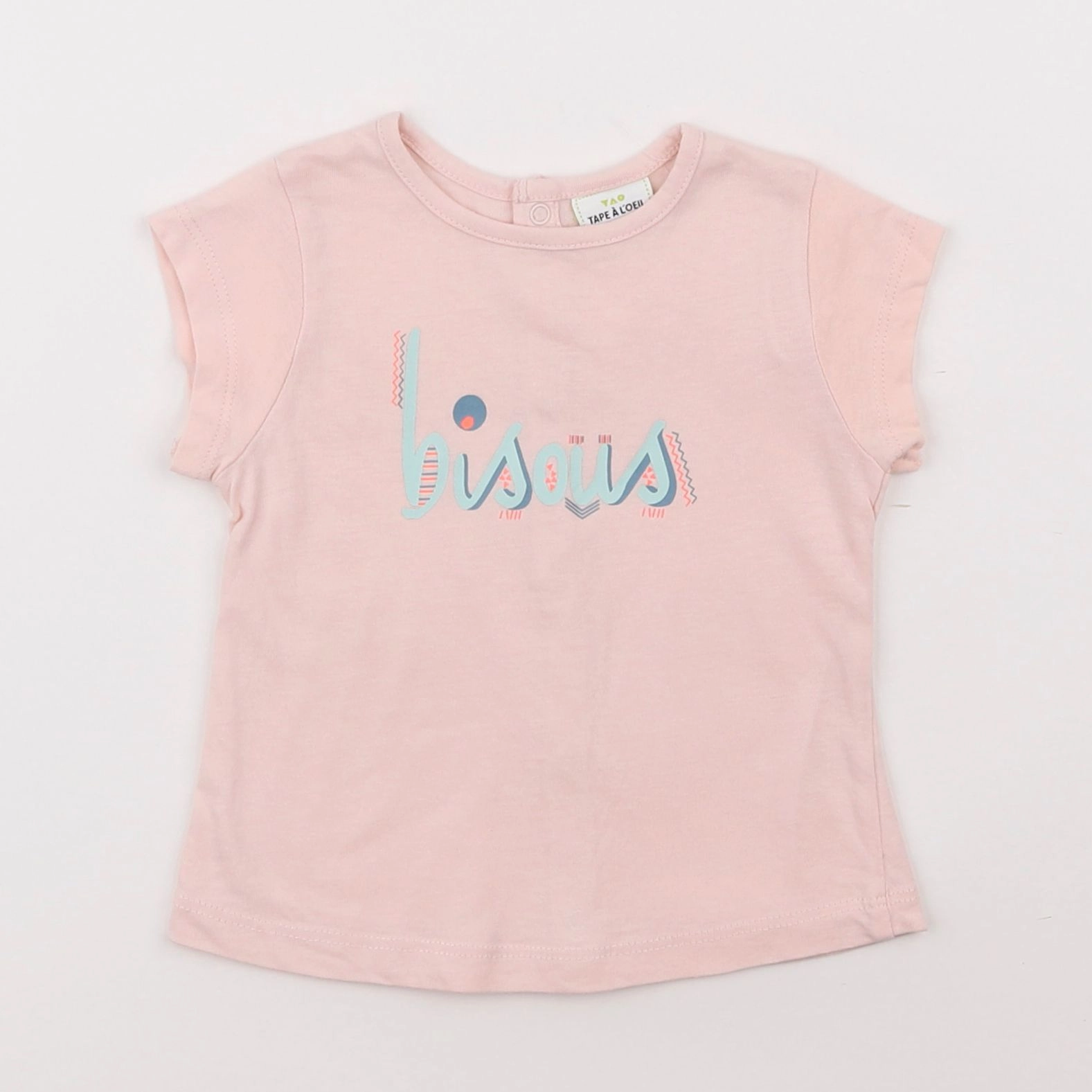 Tape à l'oeil - tee-shirt rose - 6 mois