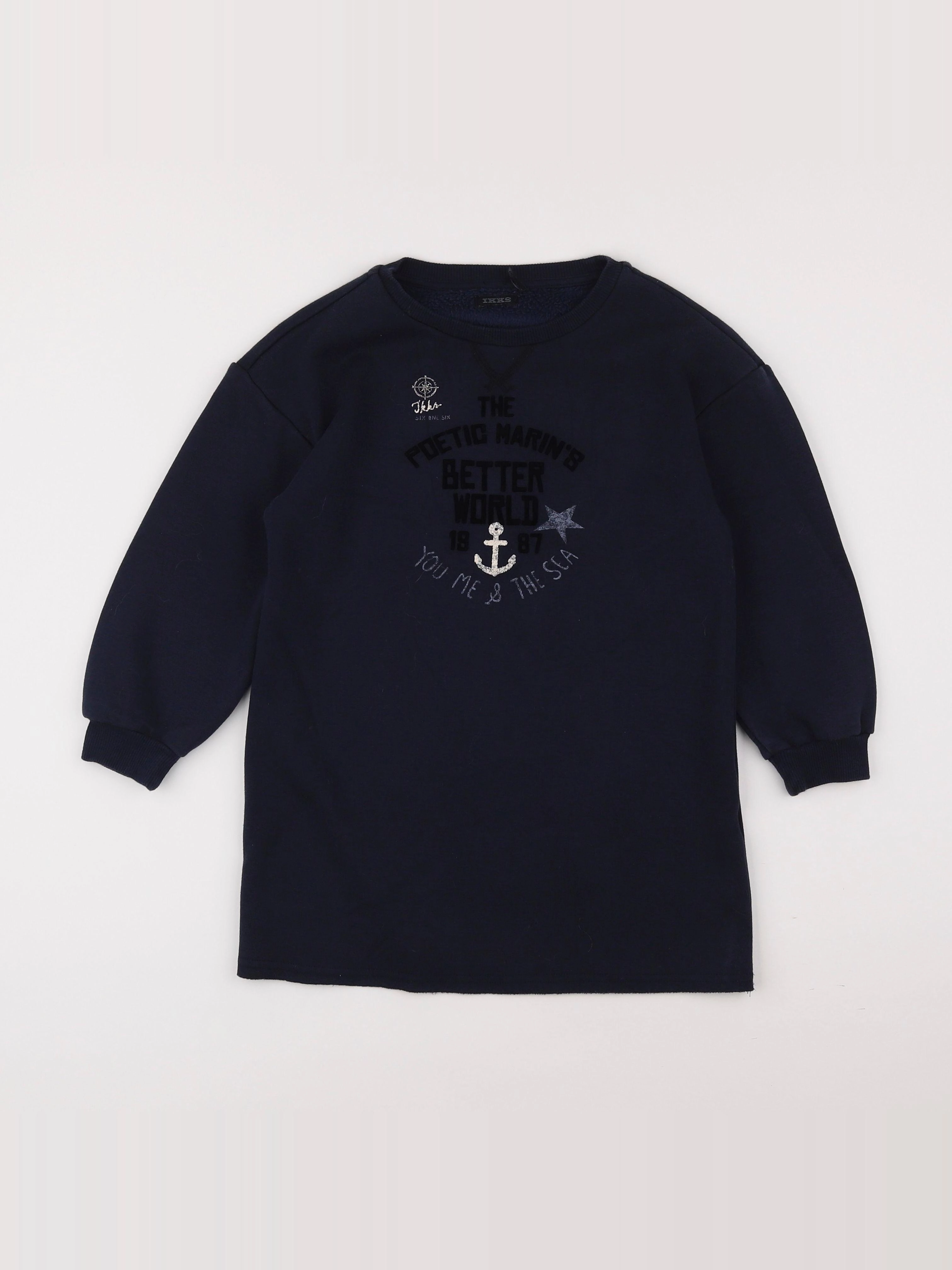 IKKS - robe bleu - 6 ans
