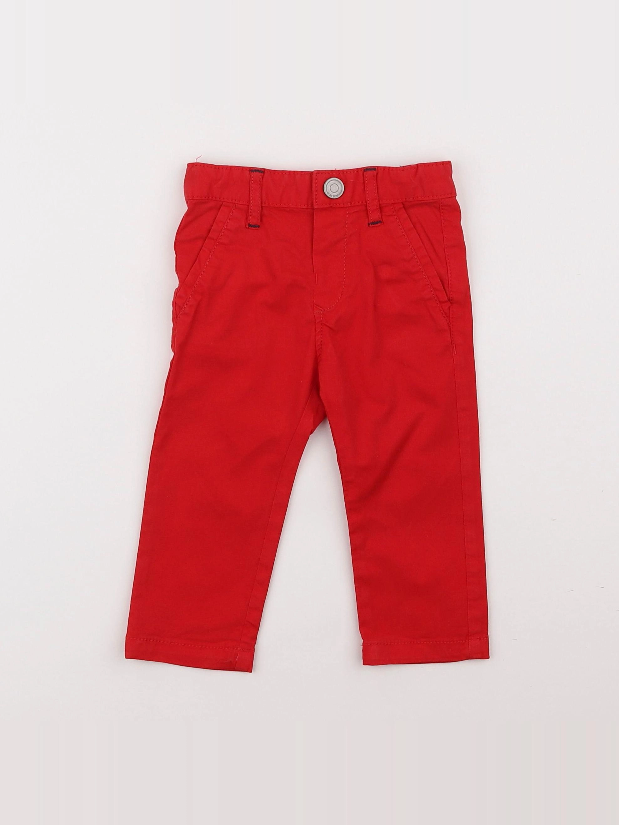 IKKS - pantalon rouge - 6 mois