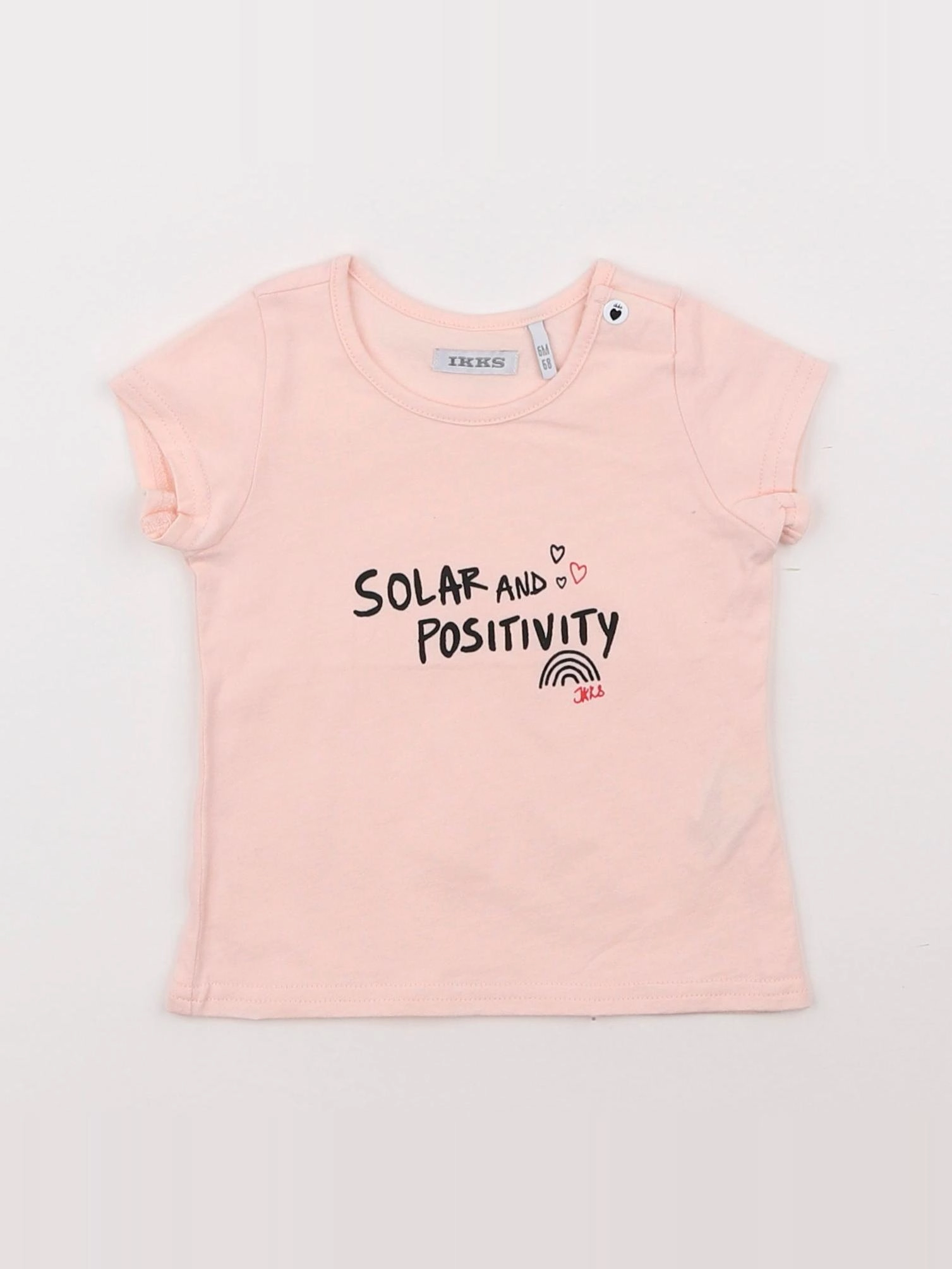 IKKS - tee-shirt rose - 6 mois