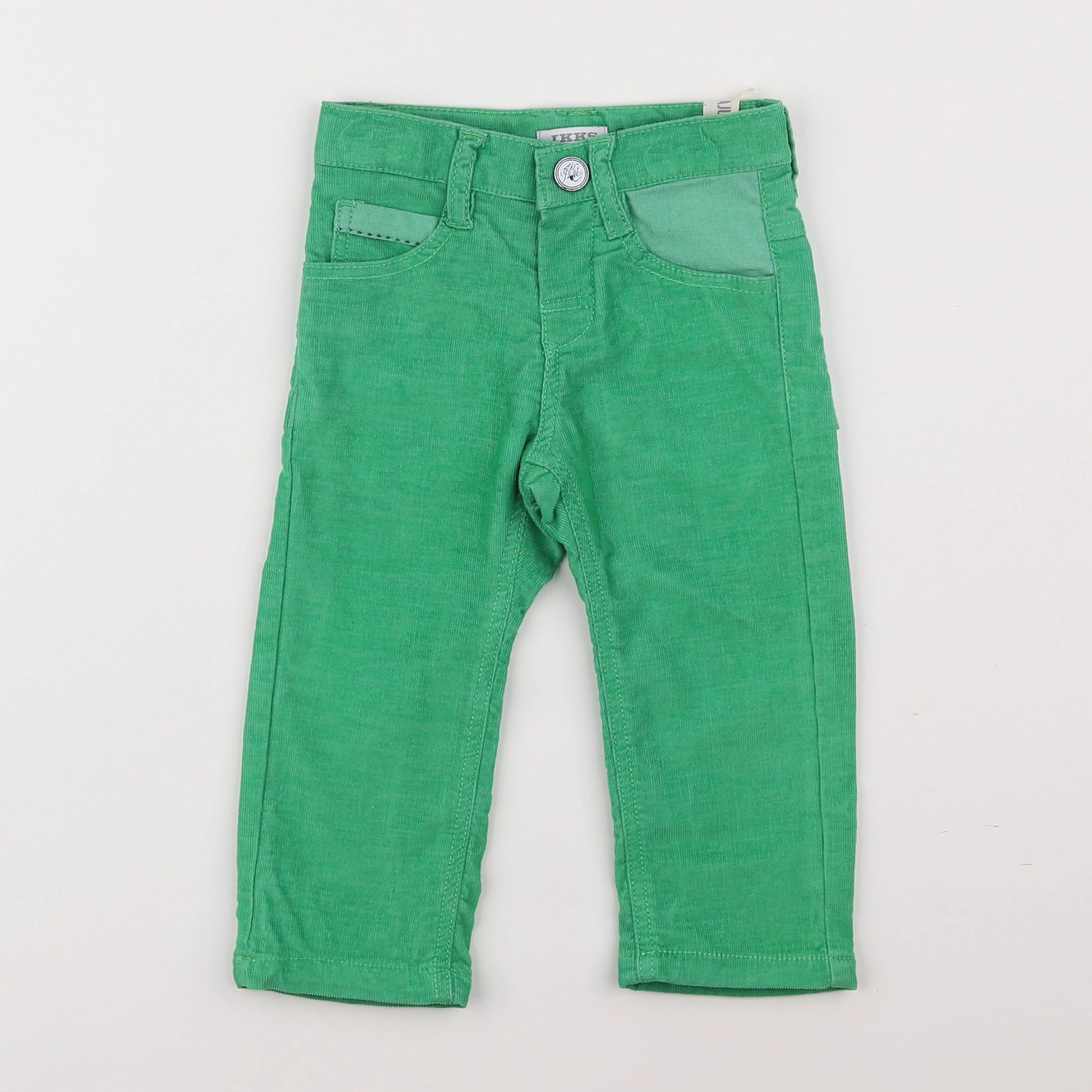 IKKS - pantalon vert - 12 mois